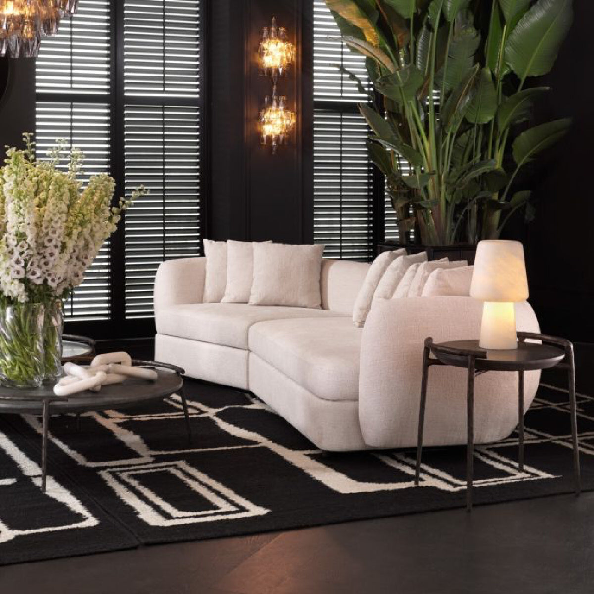 Table d'appoint en marbre gris | Eichholtz Arca | REMO-HOME, mobilier et décoration d'intérieur