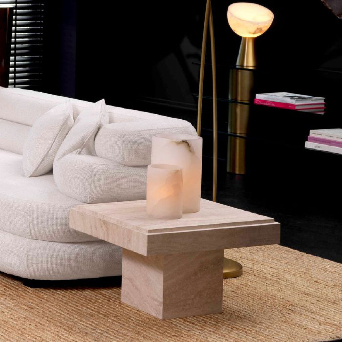 Table d'appoint en travertin | Eichholtz Sartoria | REMO-HOME, mobilier et décoration d'intérieur