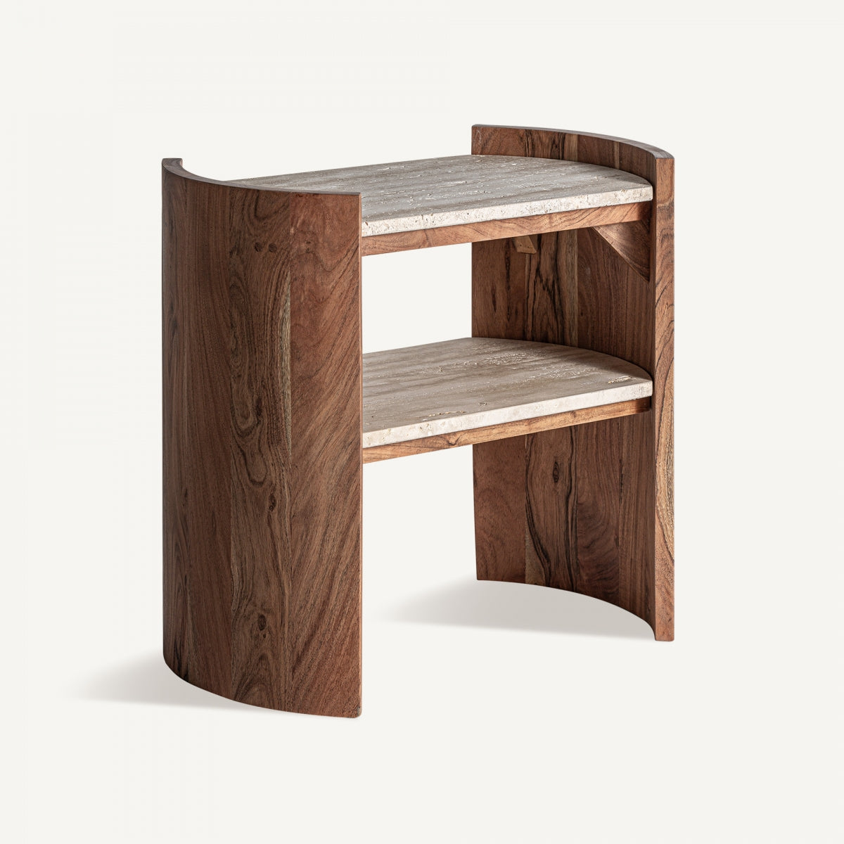 Table d'appoint en travertin beige | VICAL Tivoli | REMO-HOME, mobilier design et décoration d'intérieur