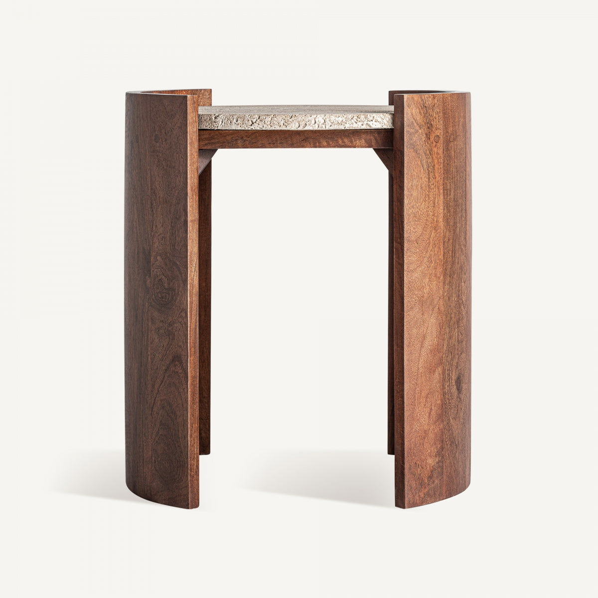 Table d'appoint en travertin beige | VICAL Tivoli S | REMO-HOME, mobilier design et décoration d'intérieur