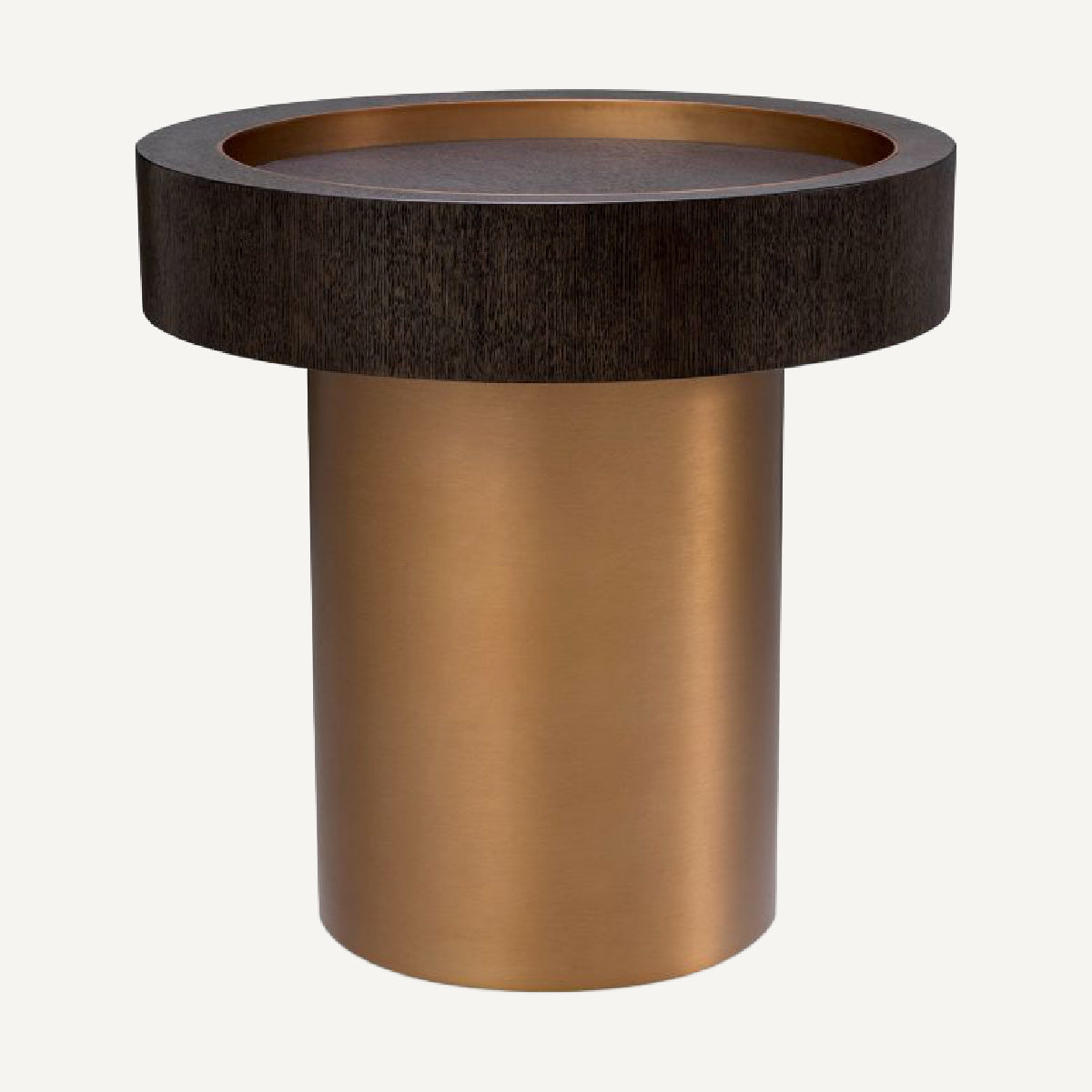 Table d'appoint ronde en chêne mocha | Eichholtz Otus | REMO-HOME, mobilier et décoration d'intérieur
