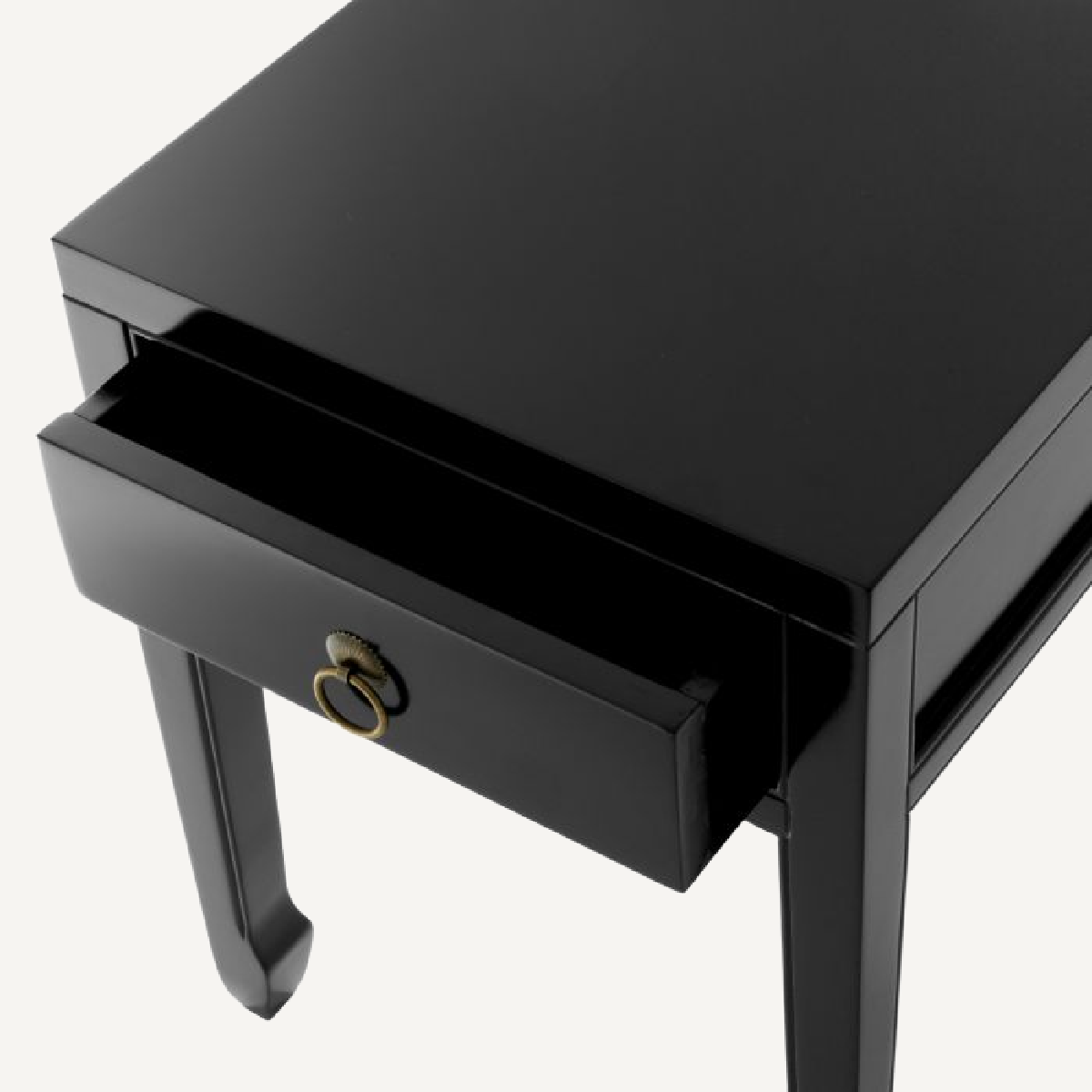 Table de chevet en bois noir ciré | Eichholtz Chinese | REMO-HOME, mobilier et décoration d'intérieur