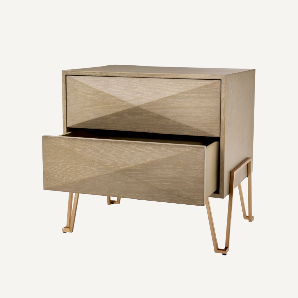Table de chevet en chêne blanchi | Eichholtz Highland | REMO-HOME, mobilier et décoration d'intérieur