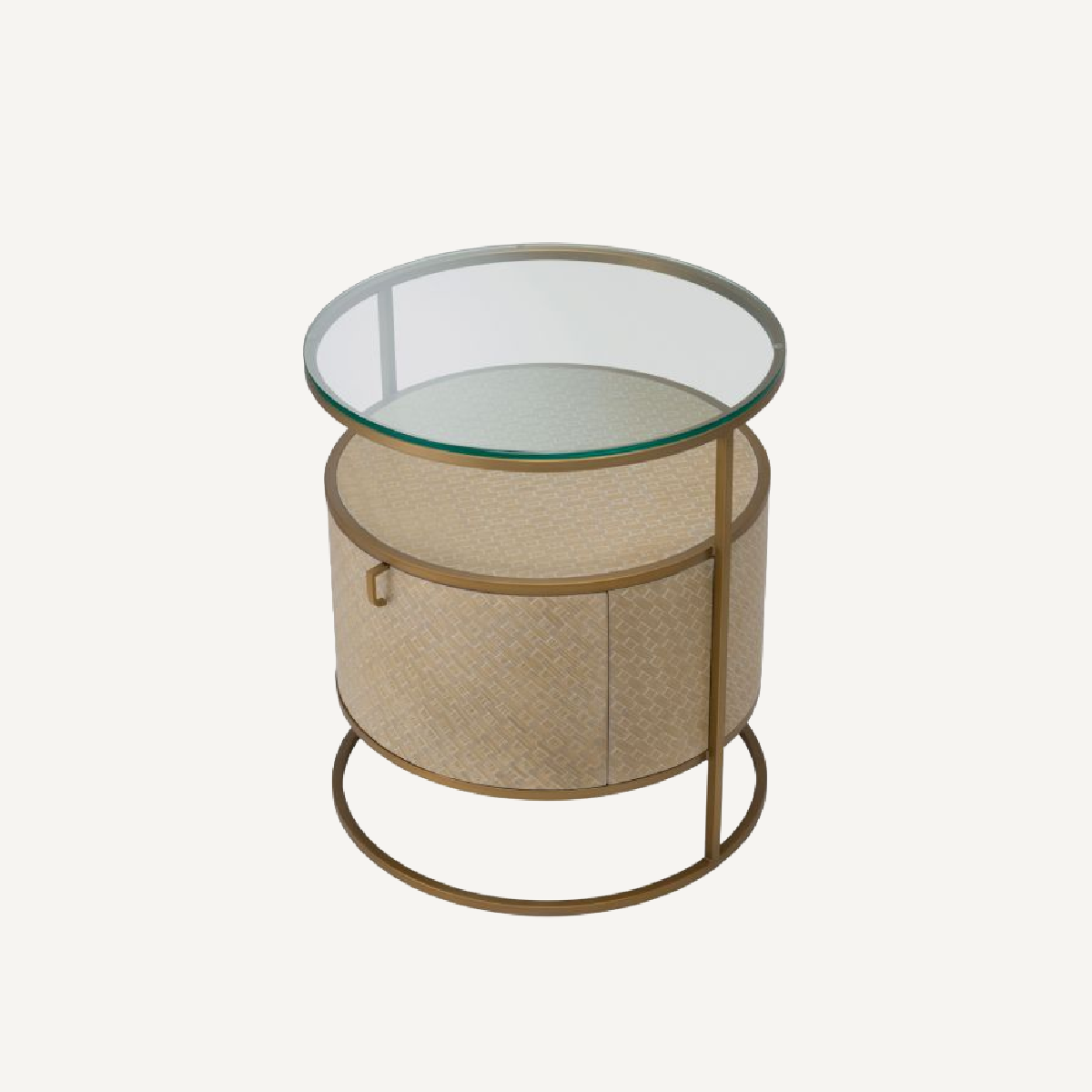 Table de chevet en chêne tressé beige | Eichholtz Napa Valley | REMO-HOME, mobilier et décoration d'intérieur