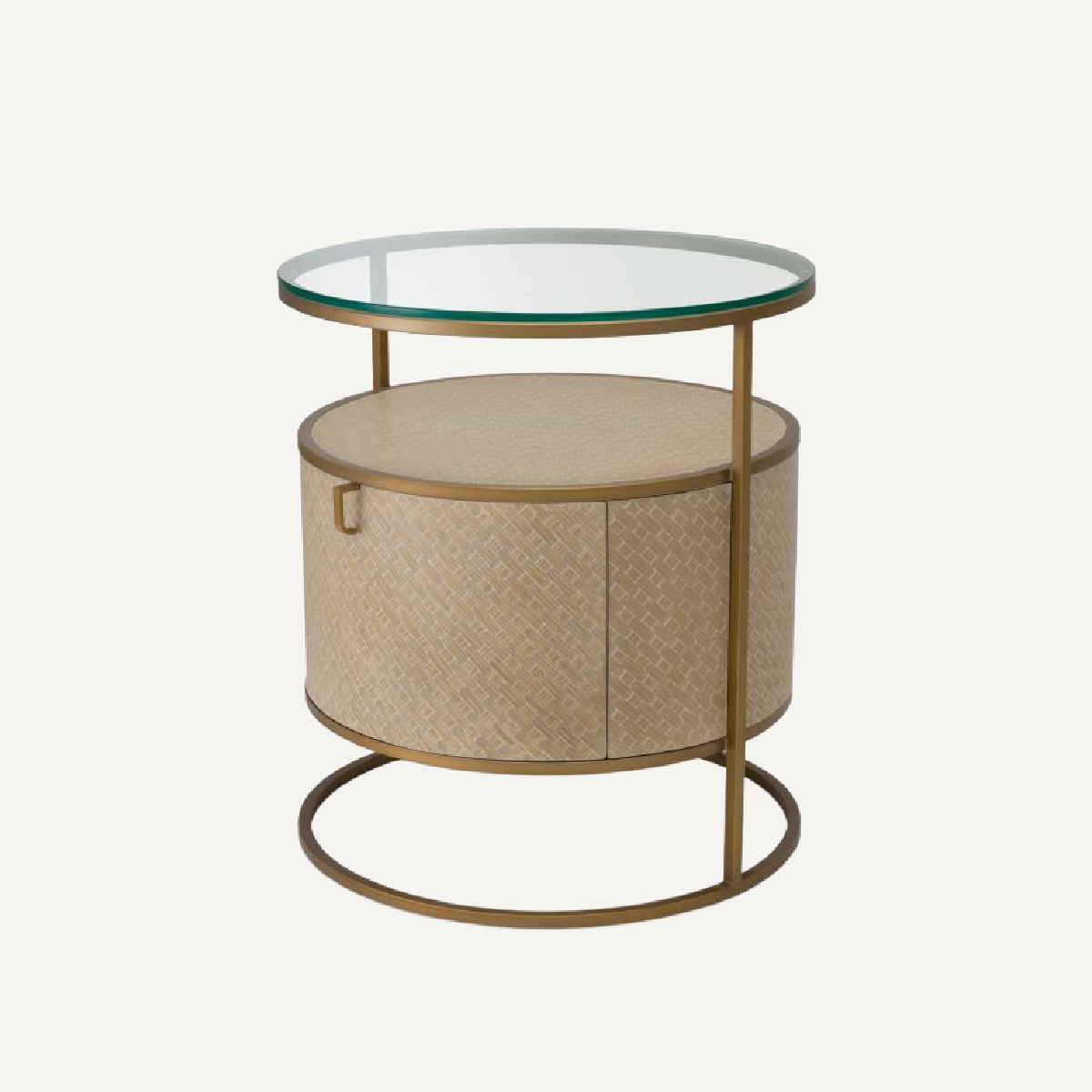 Table de chevet en chêne tressé beige | Eichholtz Napa Valley | REMO-HOME, mobilier et décoration d'intérieur