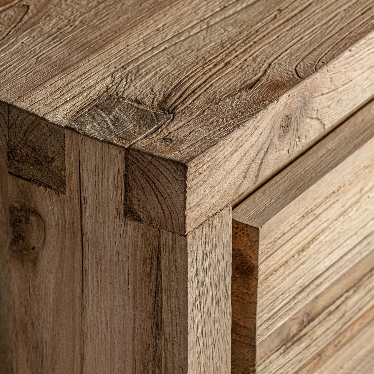 Table de chevet en teck naturel | Vical Lux | REMO-HOME, mobilier et décoration d'intérieur