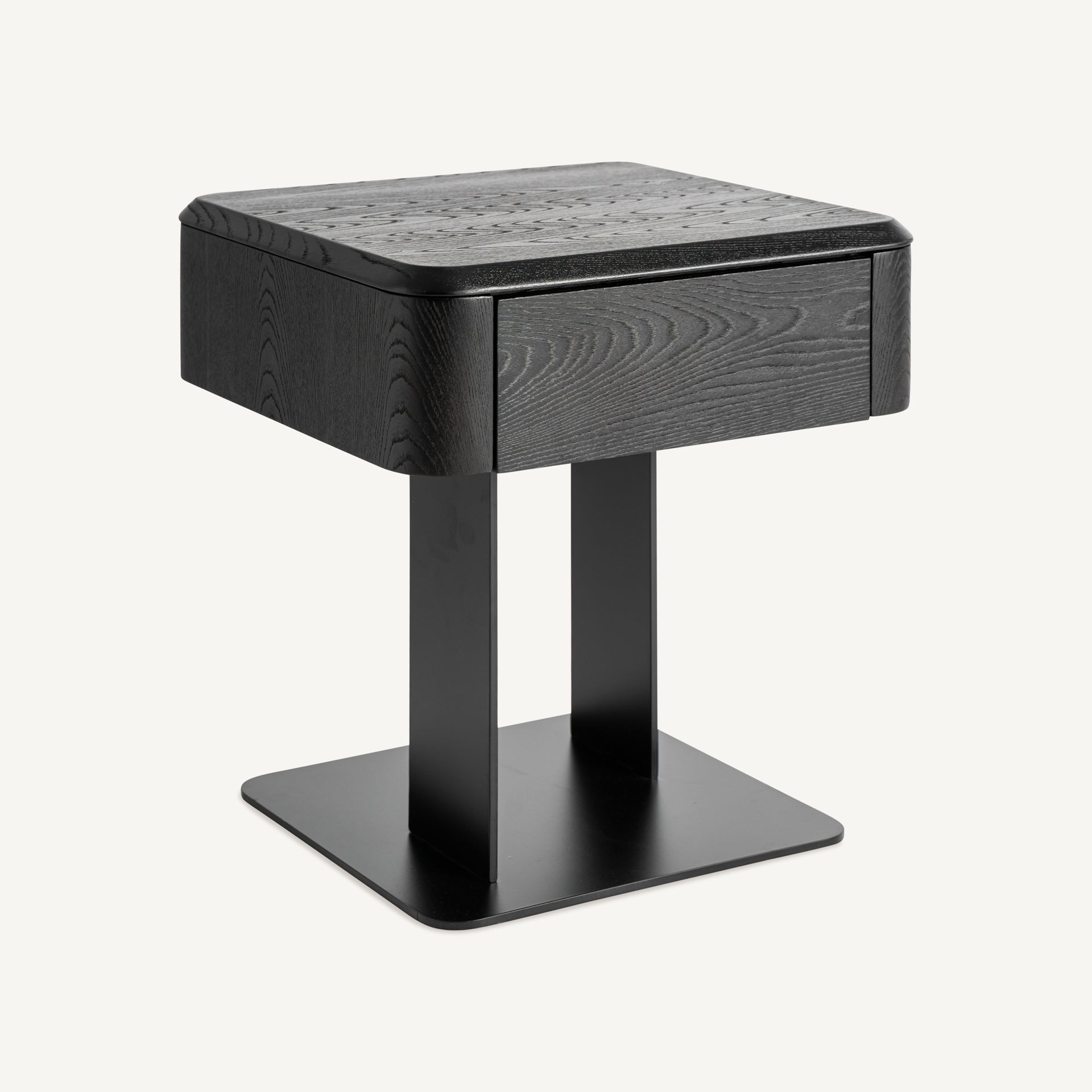 Table de chevet orme fer noir minimaliste | VICAL Caiza | REMO-HOME, mobilier design et décoration d'intérieur