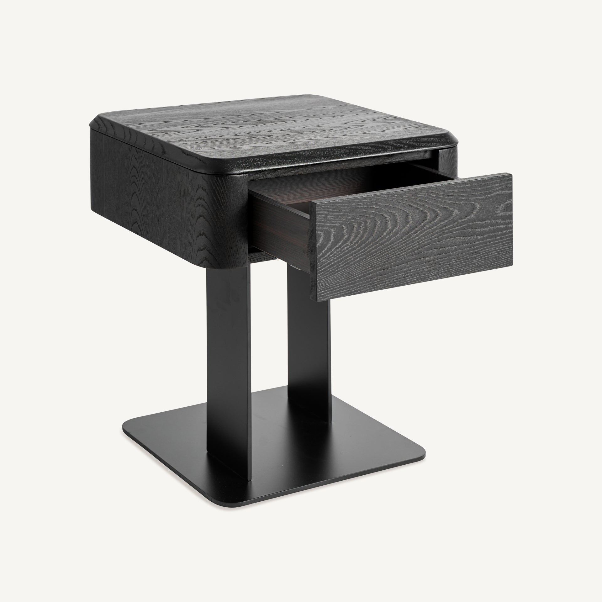 Table de chevet orme fer noir minimaliste | VICAL Caiza | REMO-HOME, mobilier design et décoration d'intérieur