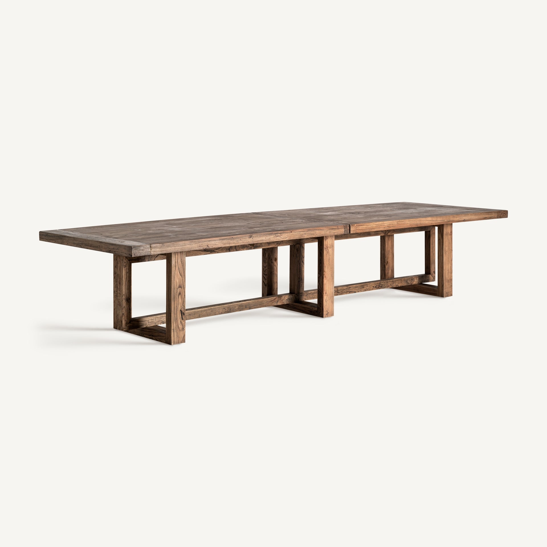 Table de salle à manger rectangulaire bois d'orme 400 cm | VICAL Norvik | REMO-HOME, mobilier design et décoration d'intérieur