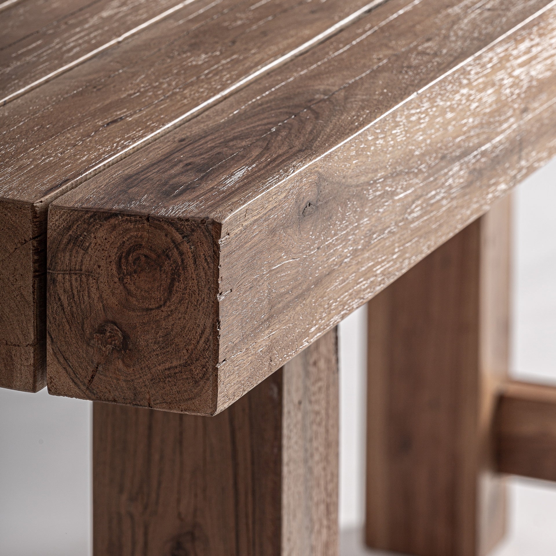 Table salon bois récupéré marron | VICAL Riom | REMO-HOME, mobilier design et décoration d'intérieur