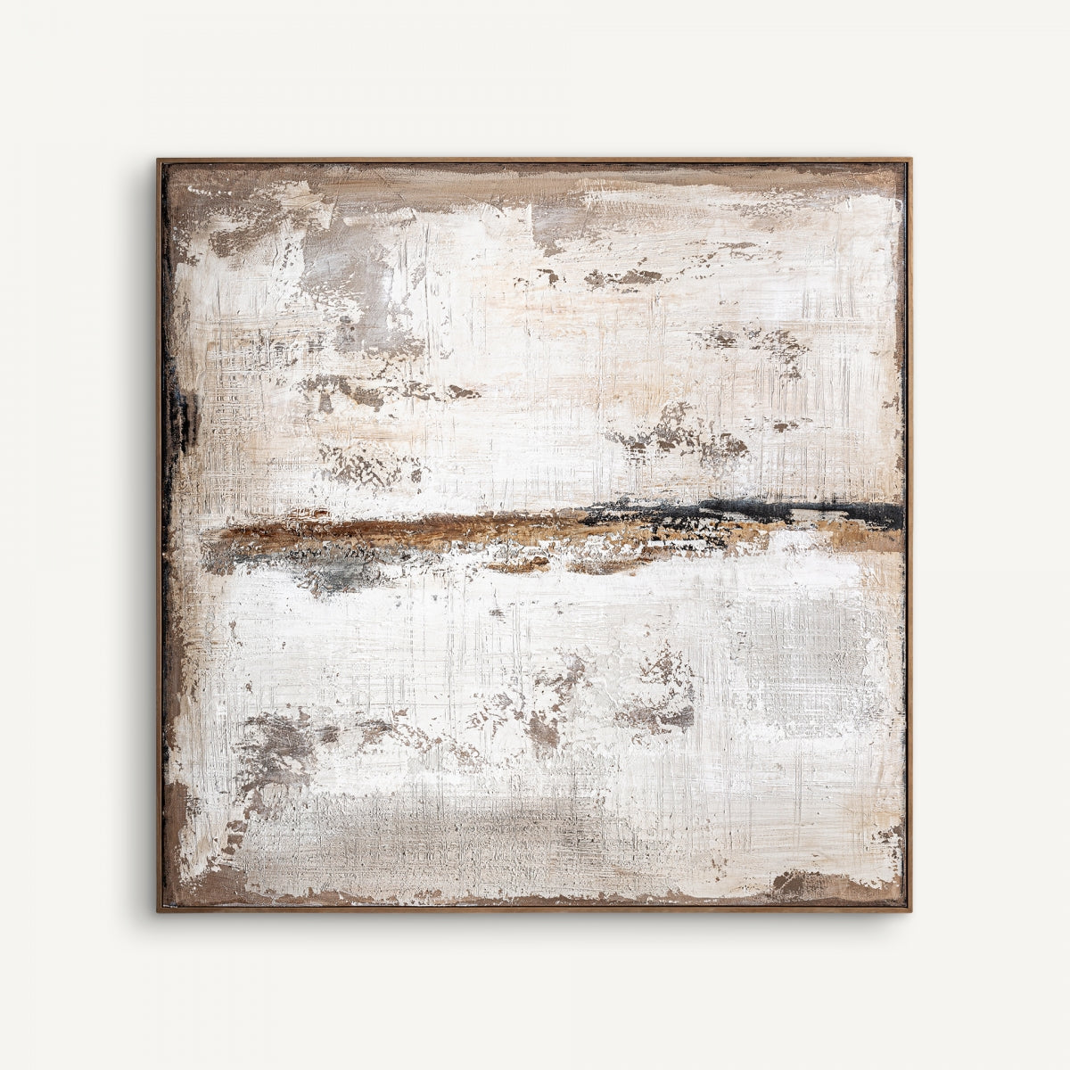 Tableau abstrait marron et beige | Vical Atif | REMO-HOME, mobilier et décoration d'intérieur