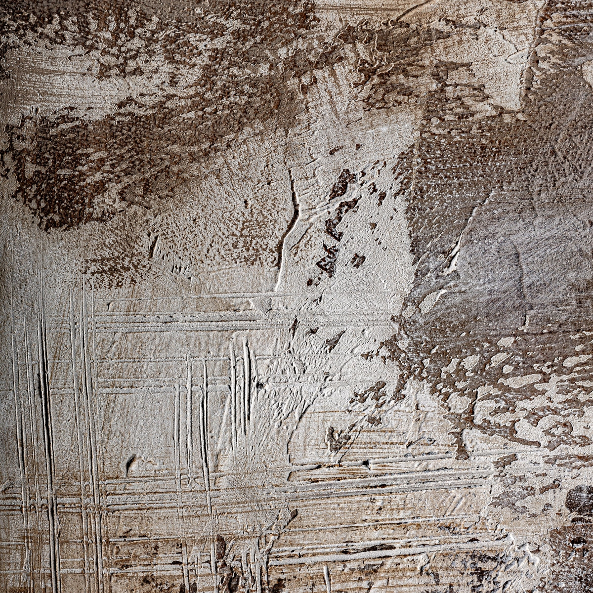 Tableau abstrait marron et beige | Vical Atif | REMO-HOME, mobilier et décoration d'intérieur