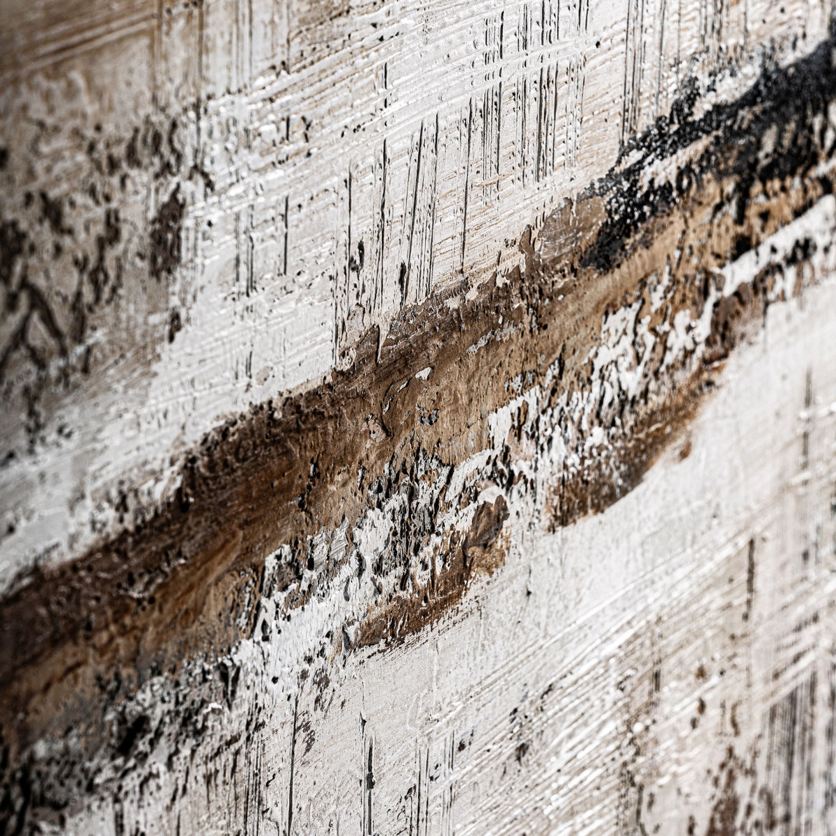 Tableau abstrait marron et beige | Vical Atif | REMO-HOME, mobilier et décoration d'intérieur