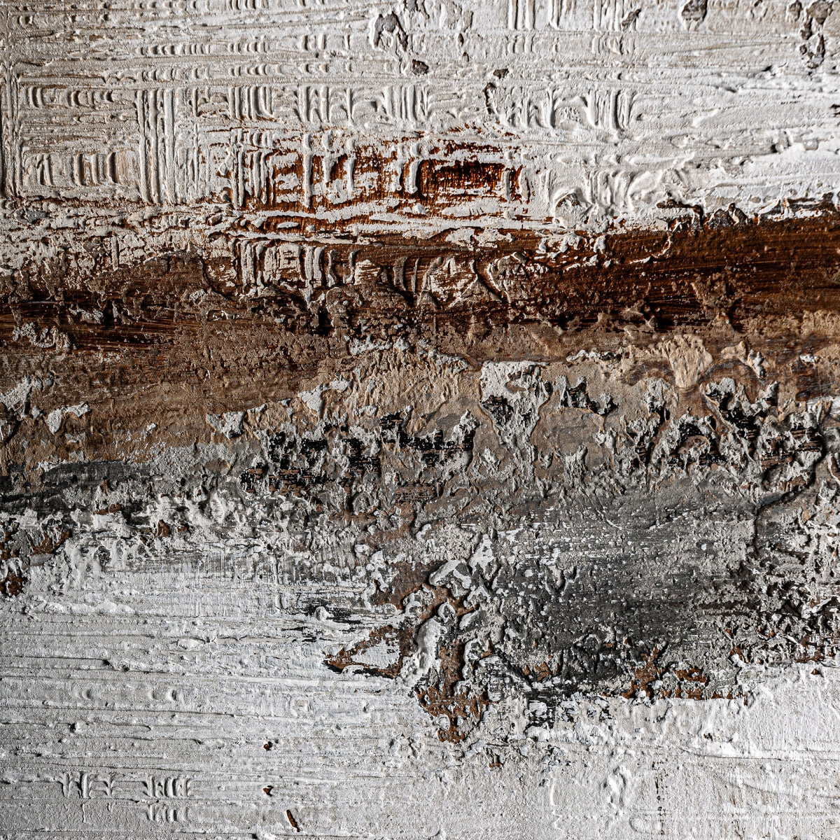 Tableau abstrait marron et beige | Vical Atif | REMO-HOME, mobilier et décoration d'intérieur