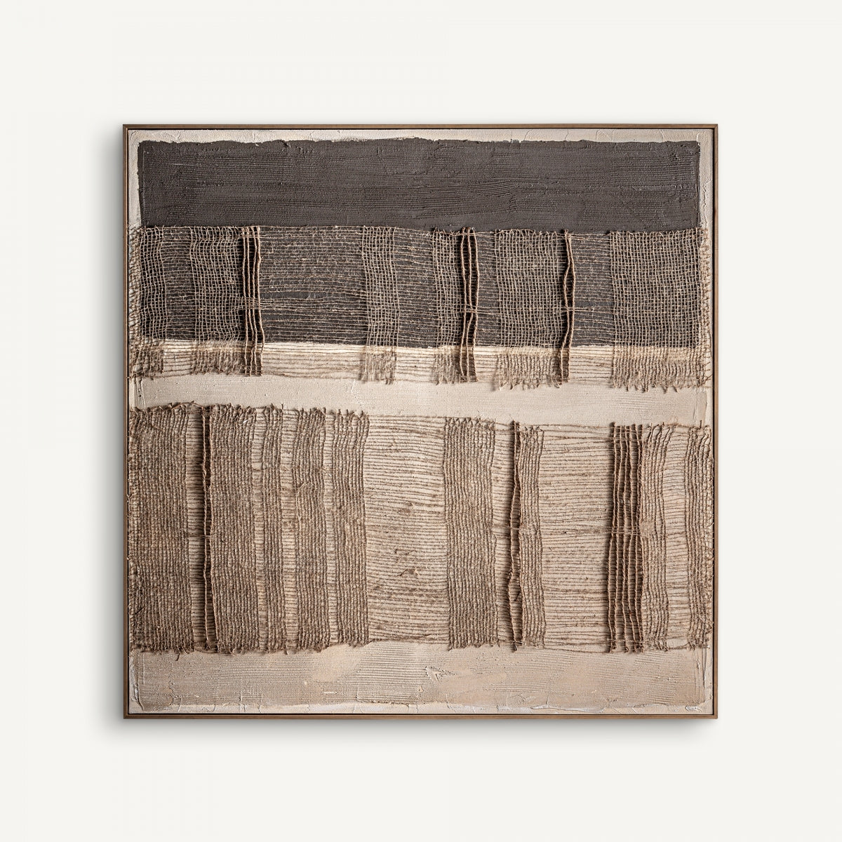 Tableau abstrait marron et gris | Vical Aslan | REMO-HOME, mobilier et décoration d'intérieur