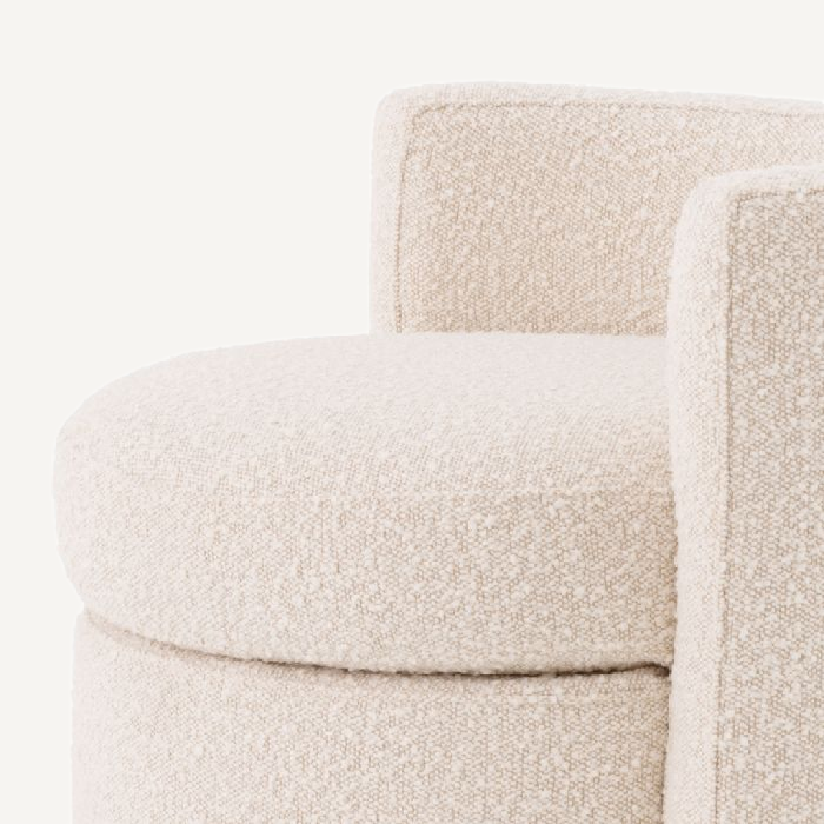 Tabouret bouclé crème | Eichholtz Arcadia | REMO-HOME, mobilier et décoration d'intérieur
