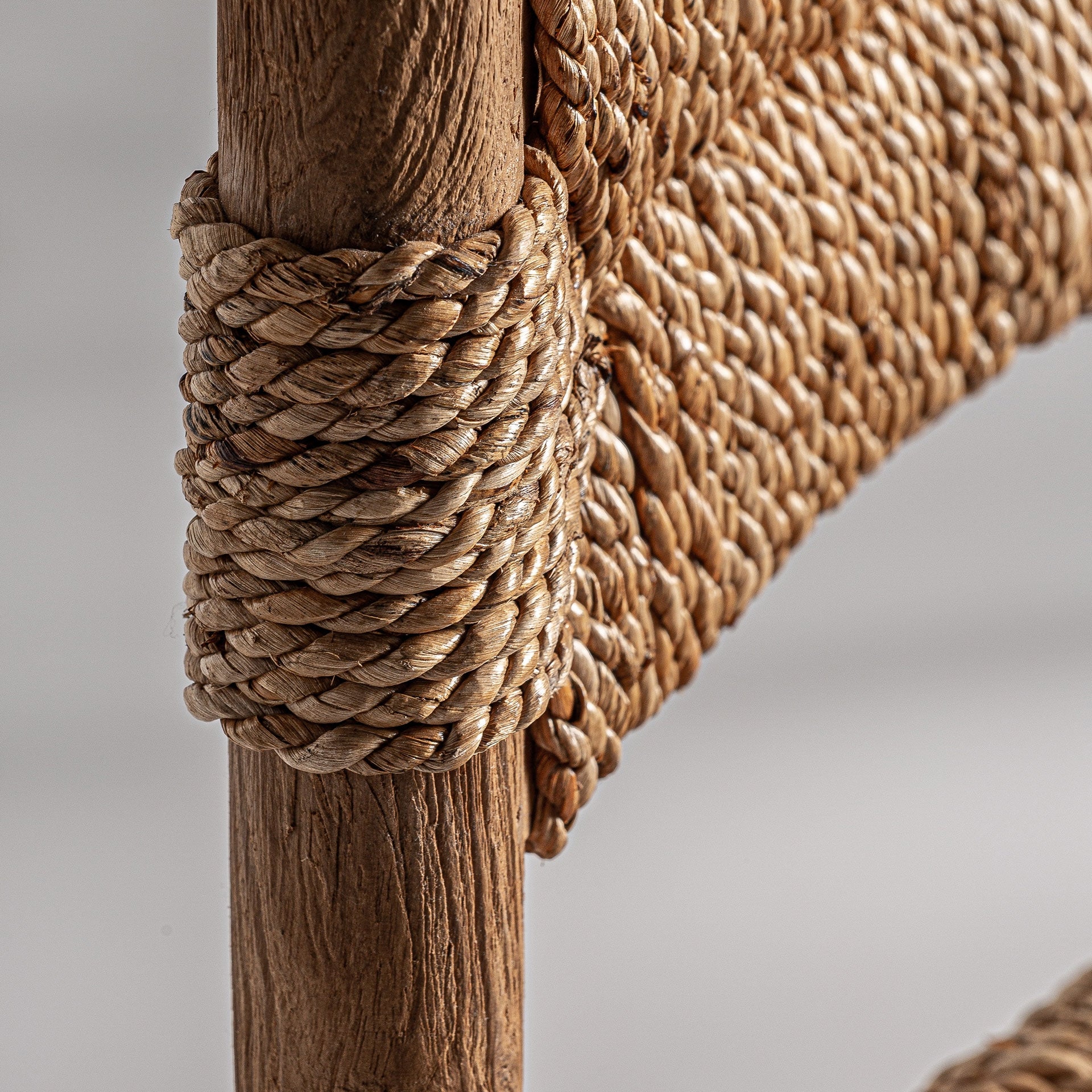 Tabouret de bar bois de teck et fibre naturelle | VICAL Voghera | REMO-HOME, mobilier design et décoration d'intérieur