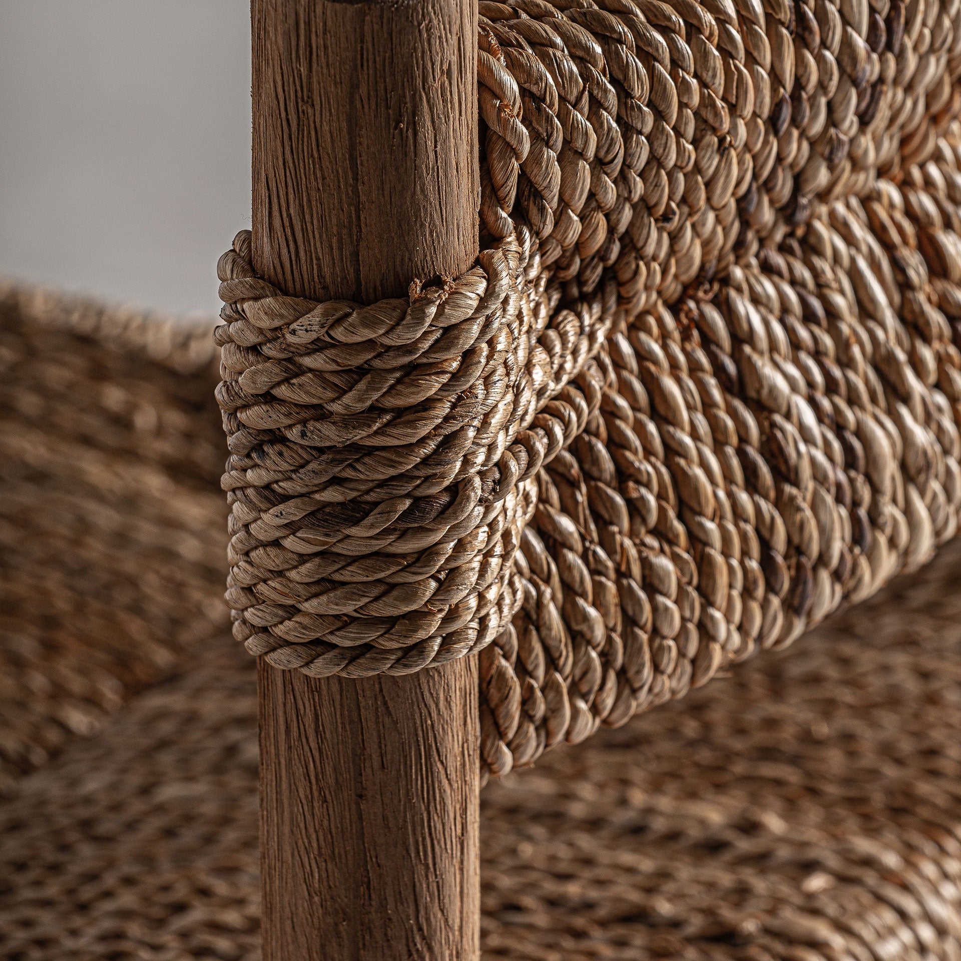 Tabouret de bar bois de teck et fibre naturelle | VICAL Voghera | REMO-HOME, mobilier design et décoration d'intérieur