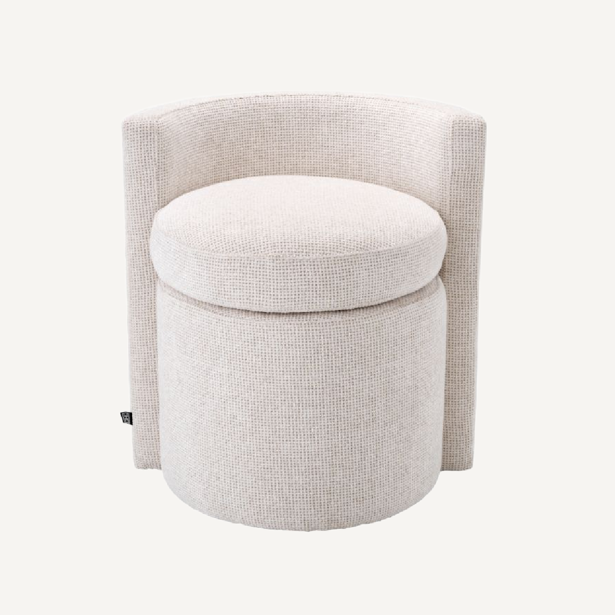 Tabouret en tissu blanc cassé | Eichholtz Arcadia | REMO-HOME, mobilier et décoration d'intérieur