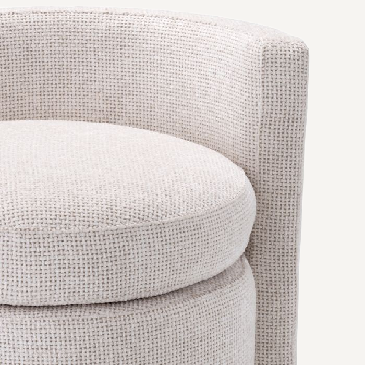 Tabouret en tissu blanc cassé | Eichholtz Arcadia | REMO-HOME, mobilier et décoration d'intérieur