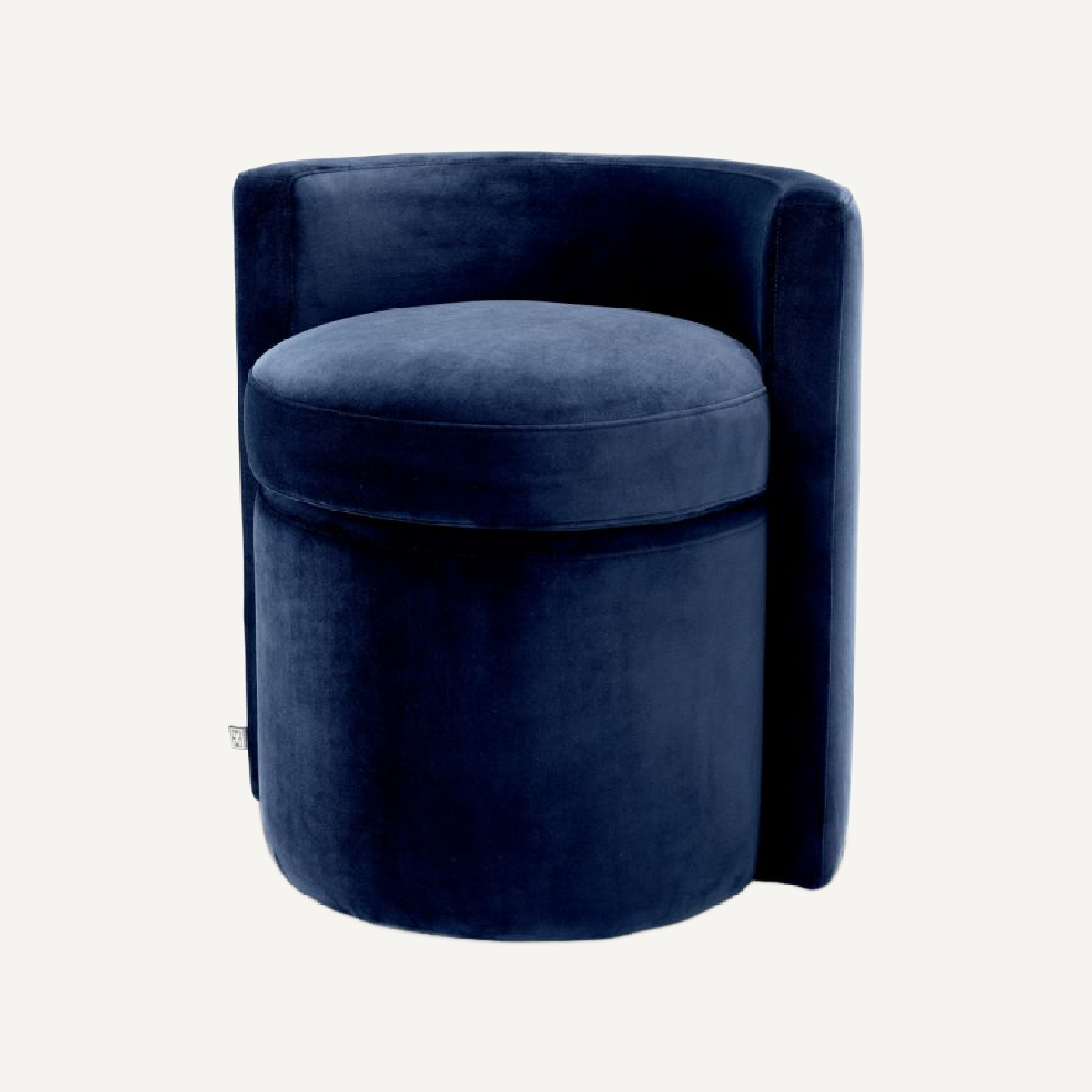 Tabouret en velours bleu nuit | Eichholtz Arcadia | REMO-HOME, mobilier et décoration d'intérieur