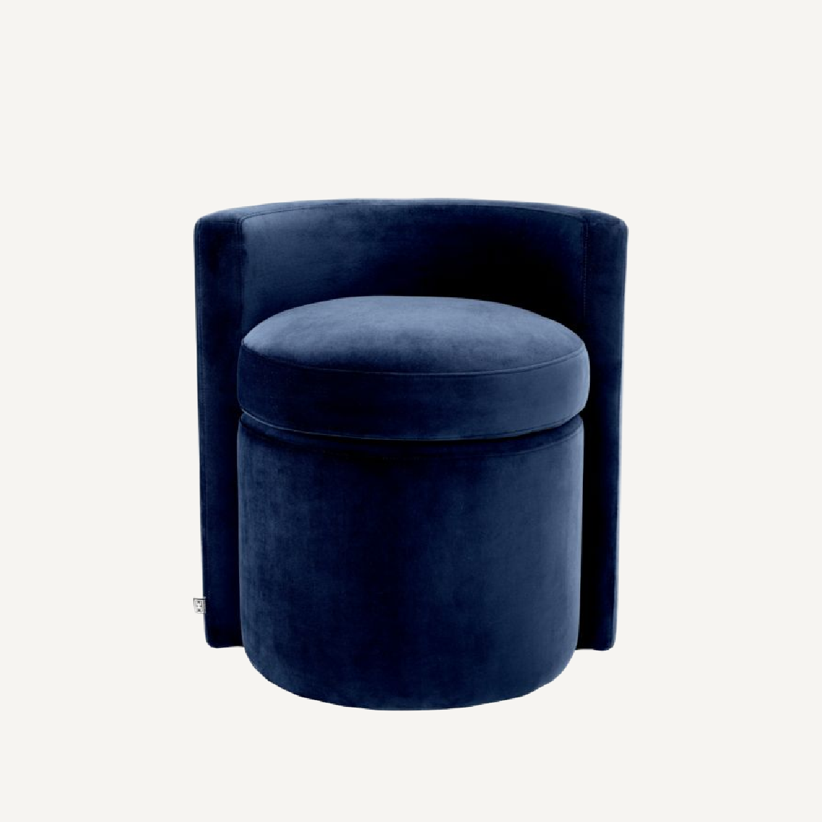Tabouret en velours bleu nuit | Eichholtz Arcadia | REMO-HOME, mobilier et décoration d'intérieur