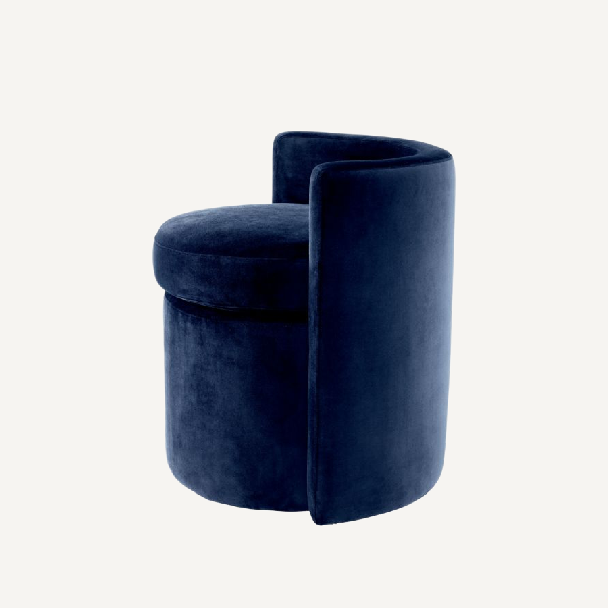 Tabouret en velours bleu nuit | Eichholtz Arcadia | REMO-HOME, mobilier et décoration d'intérieur