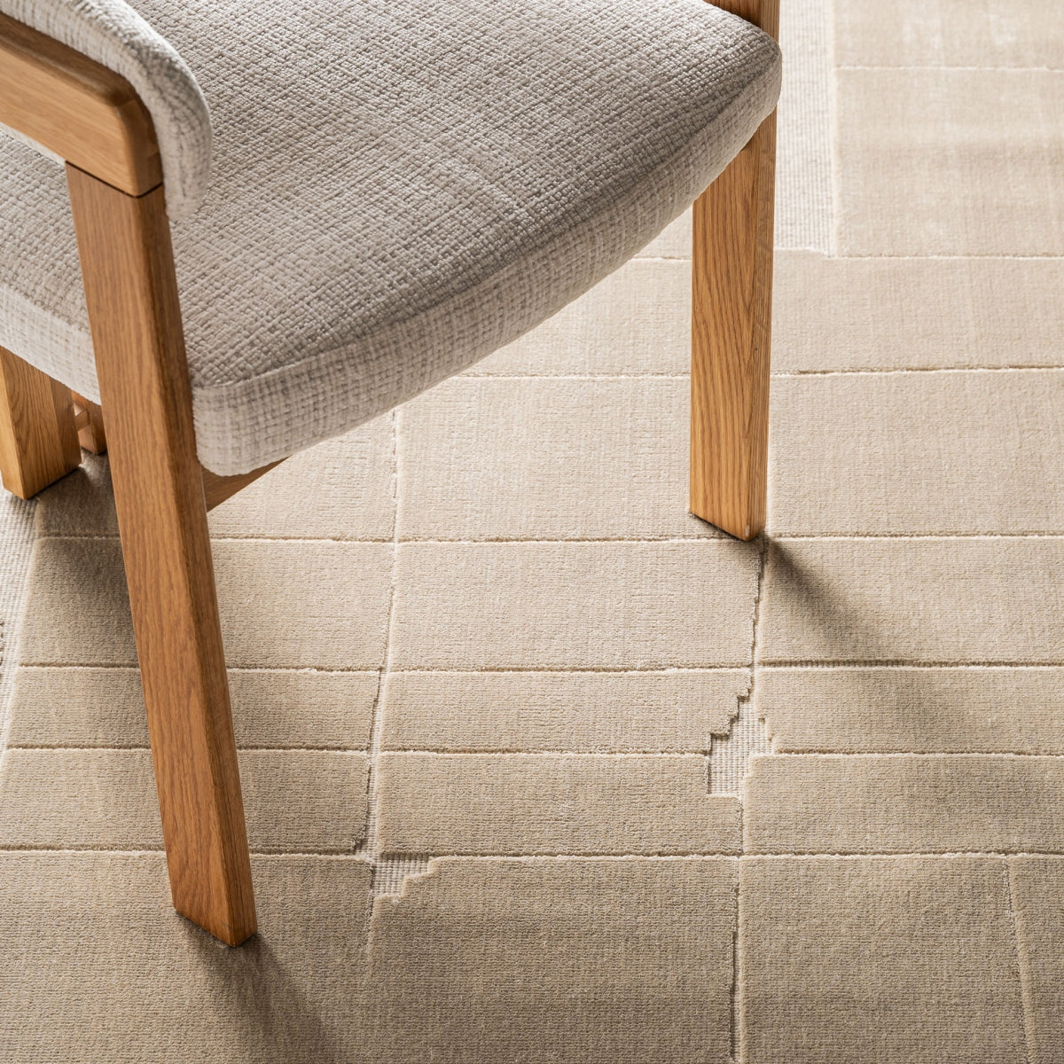 Tapis en tissu beige 200 x 290 cm | Vical Ivana | REMO-HOME, mobilier et décoration d'intérieur