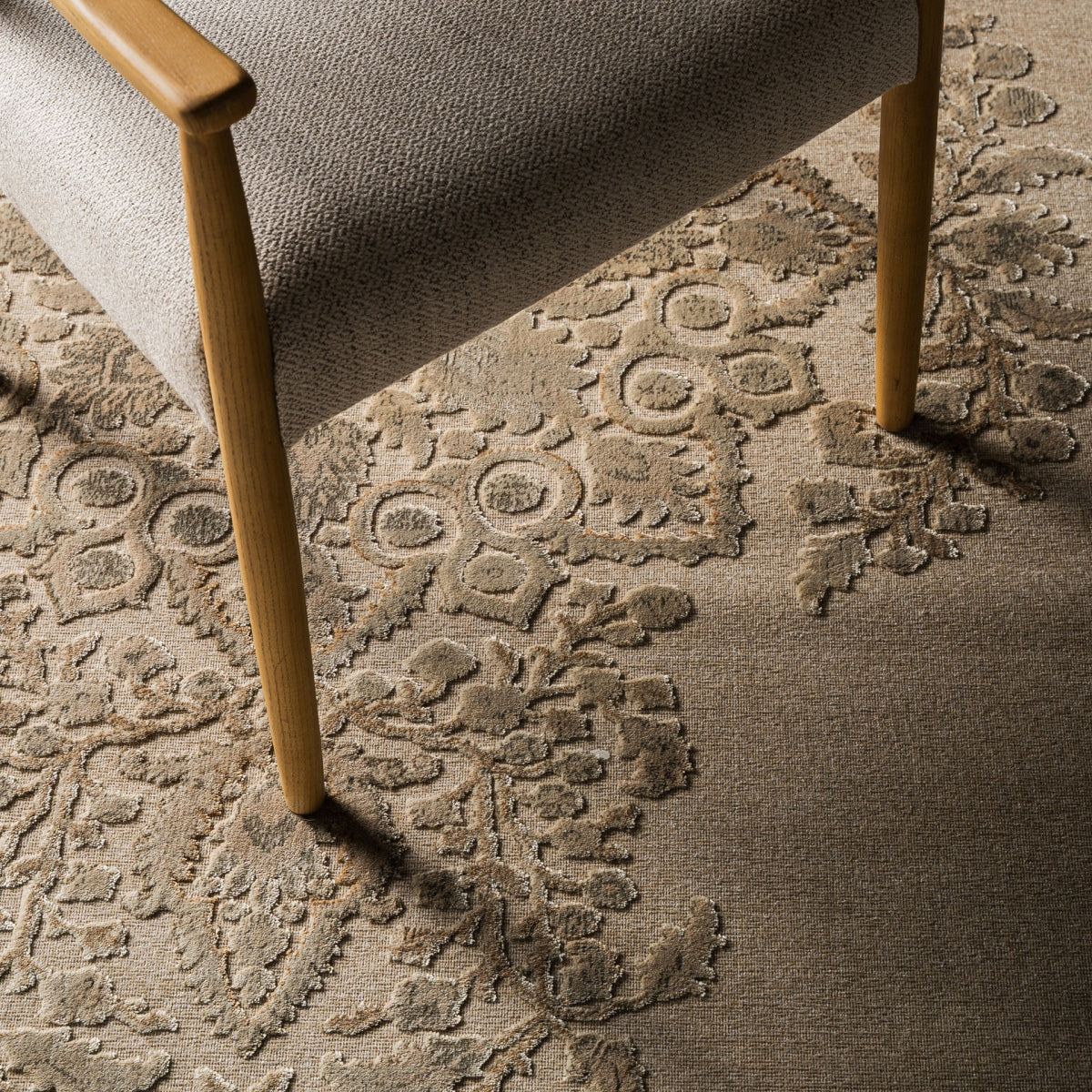 Tapis en tissu beige 240 x 340 cm | Vical Laia | REMO-HOME, mobilier et décoration d'intérieur