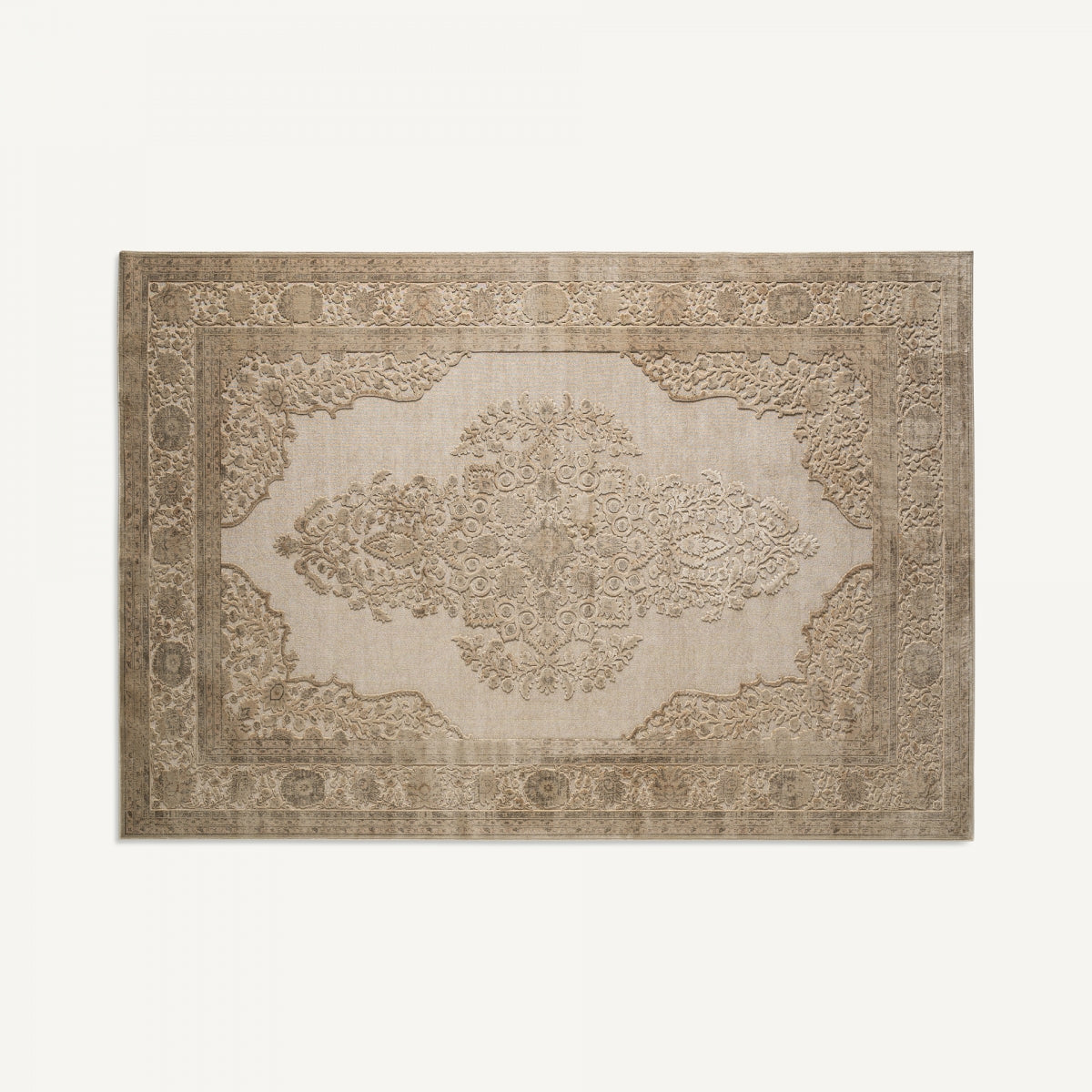 Tapis en tissu beige 240 x 340 cm | Vical Laia | REMO-HOME, mobilier et décoration d'intérieur
