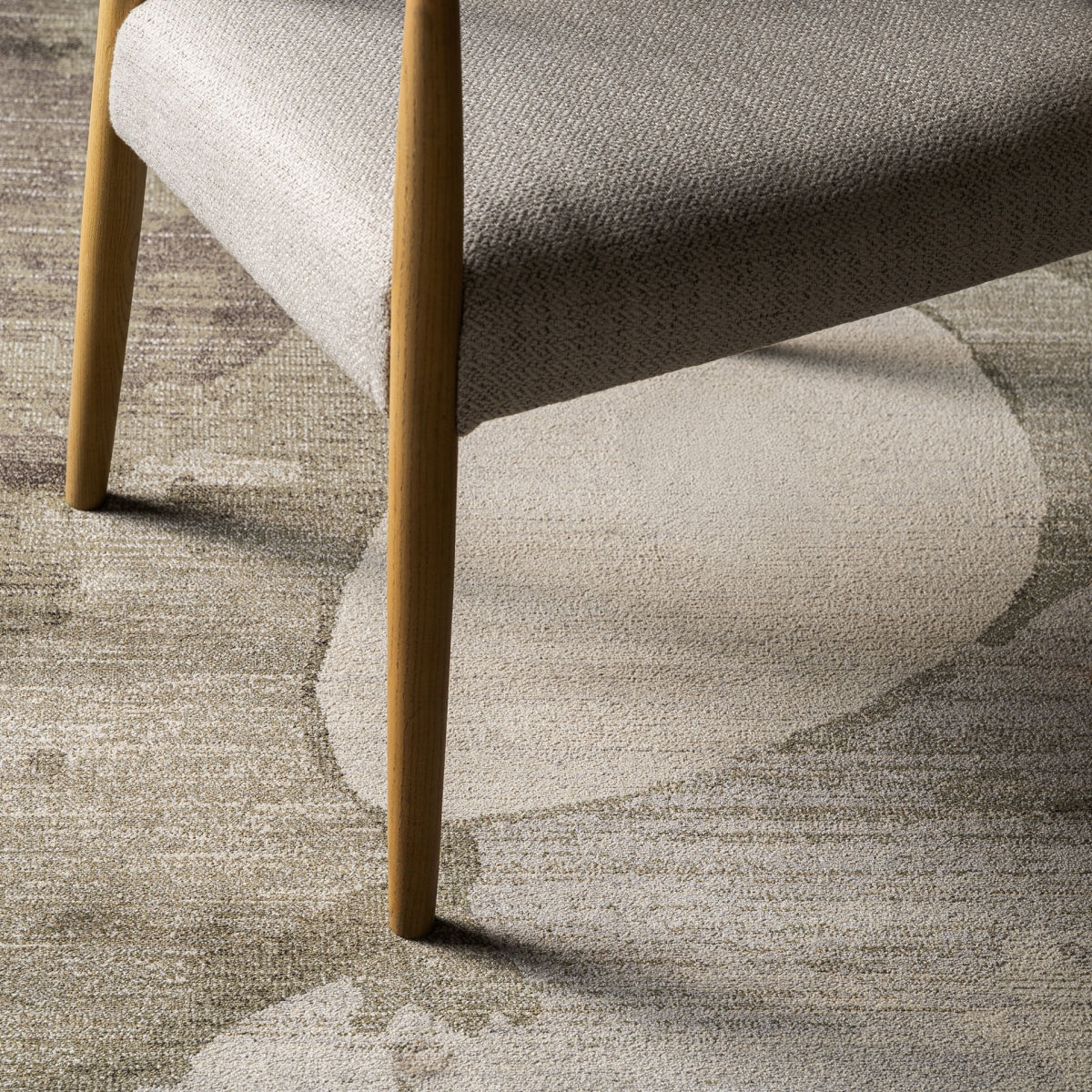 Tapis en tissu beige/vert 240 x 340 cm | Vical Dunia | REMO-HOME, mobilier et décoration d'intérieur