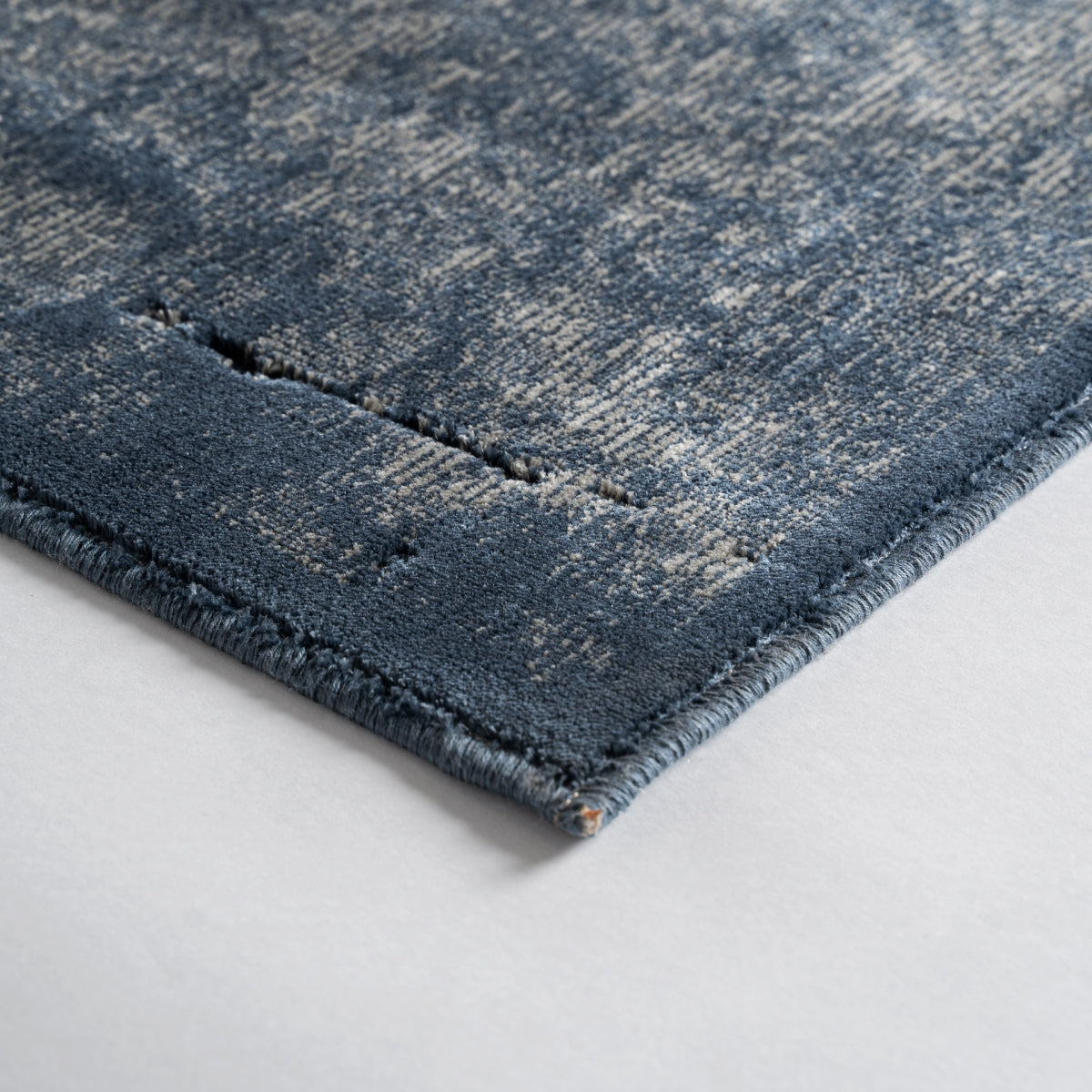 Tapis en tissu bleu de gris 200 x 300 cm | Vical Jade | REMO-HOME, mobilier et décoration d'intérieur