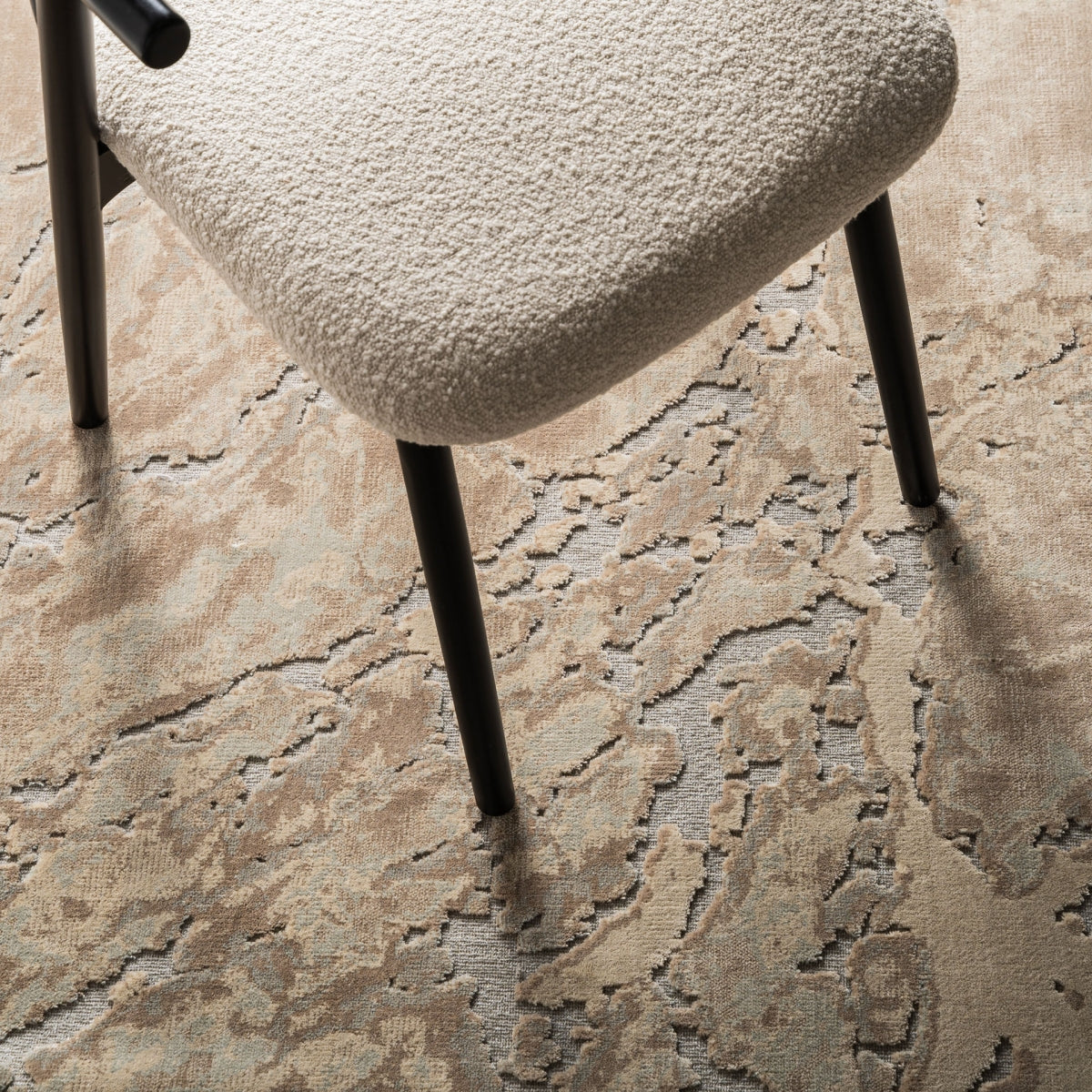 Tapis en tissu marron 200 x 300 cm | Vical Jena | REMO-HOME, mobilier et décoration d'intérieur