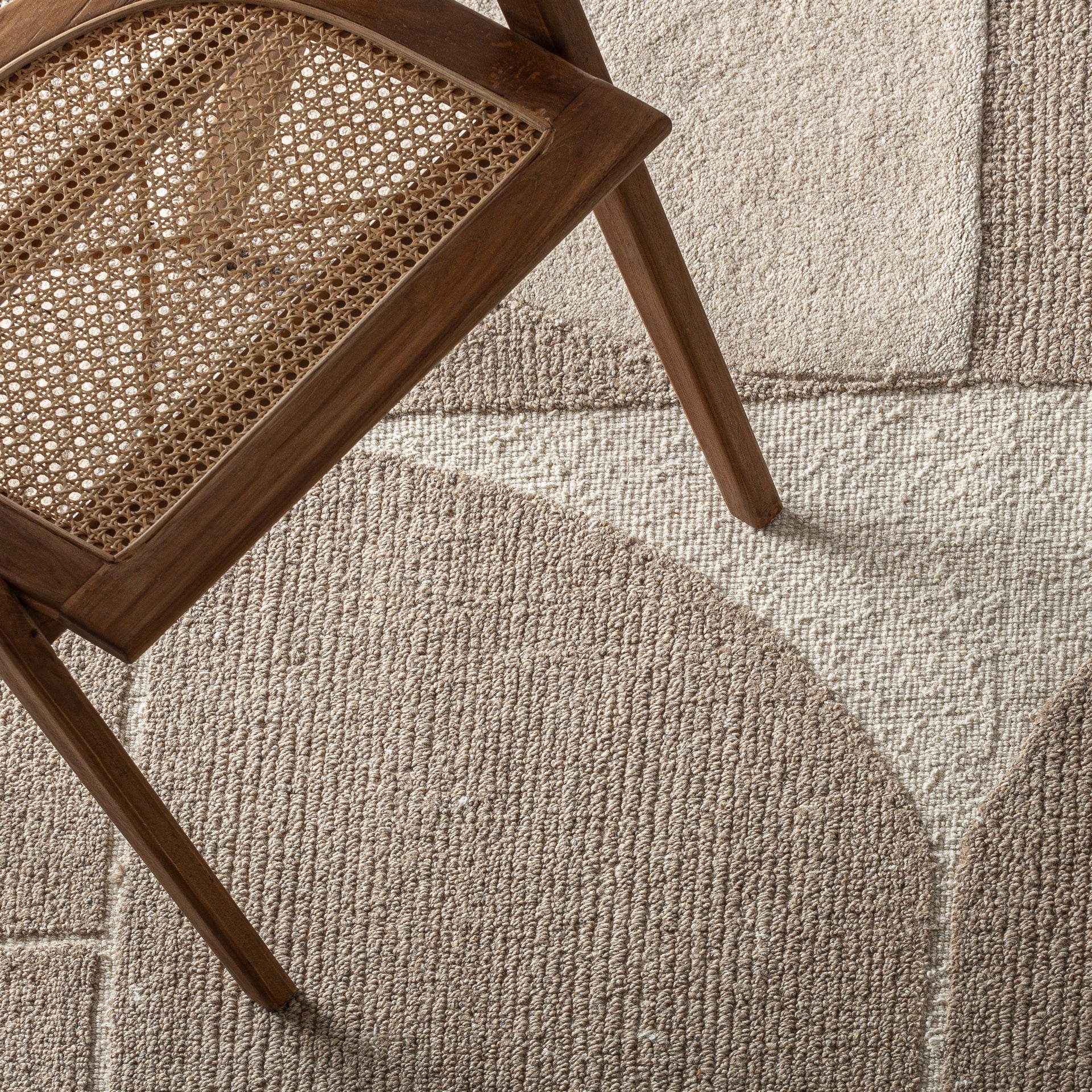 Tapis laine viscose graphique beige 300 x 200cm | VICAL Nohara | REMO-HOME, mobilier design et décoration d'intérieur