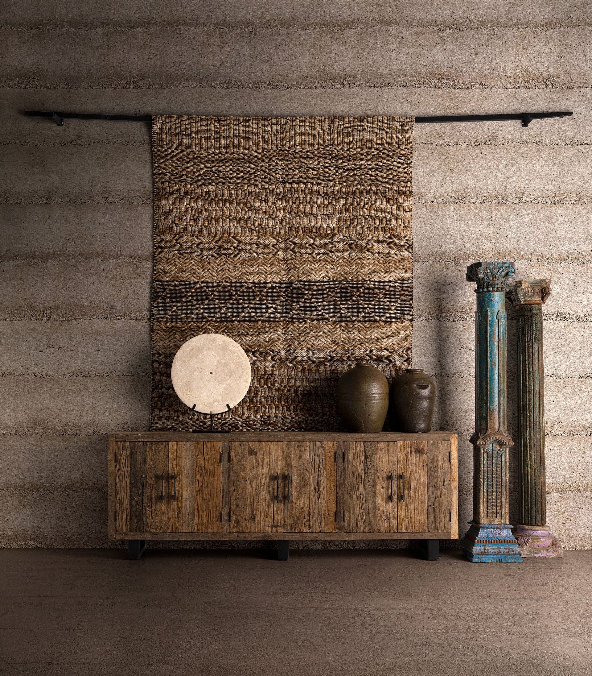 Tapis rectangulaire coton et chanvre 200 x 300 cm | VICAL Kelia | REMO-HOME, mobilier design et décoration d'intérieur