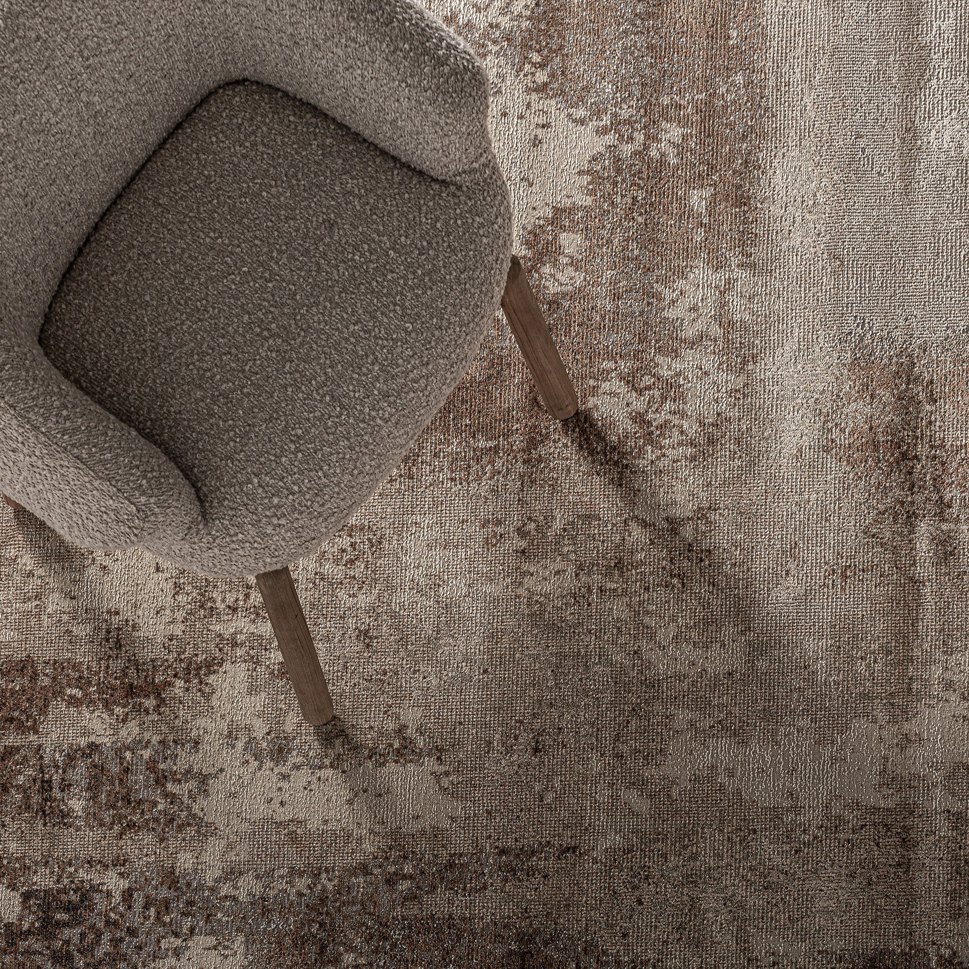 Tapis viscose texturé marron 340 x 240 cm | VICAL Kalea | REMO-HOME, mobilier design et décoration d'intérieur