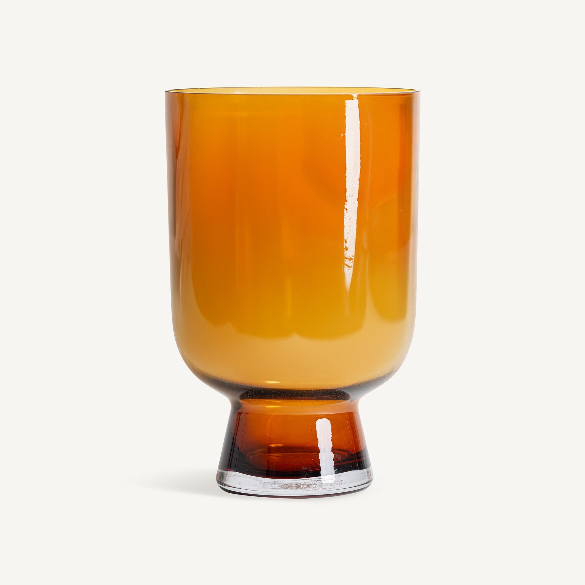 Vase Verre Ambré 33cm | VICAL Yuka | REMO-HOME, mobilier design et décoration d'intérieur