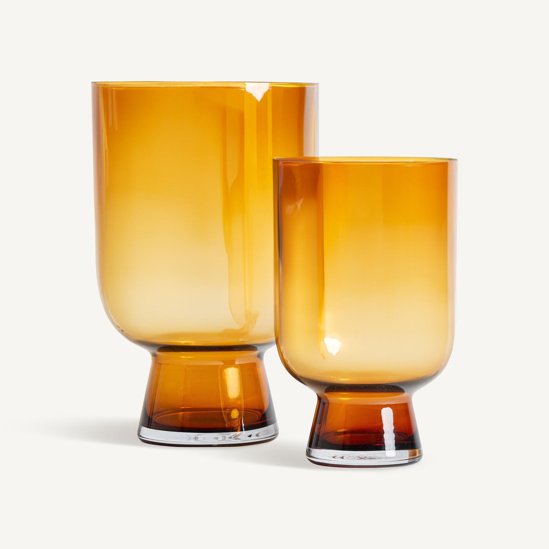 Vase Verre Ambré 33cm | VICAL Yuka | REMO-HOME, mobilier design et décoration d'intérieur