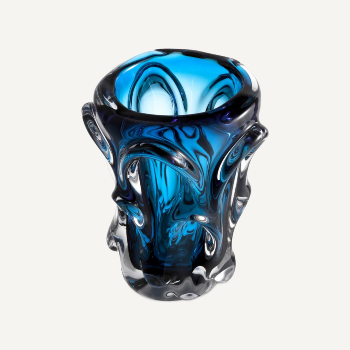 Vase en verre soufflé bleu | Eichholtz Aila S | REMO-HOME, mobilier et décoration d'intérieur