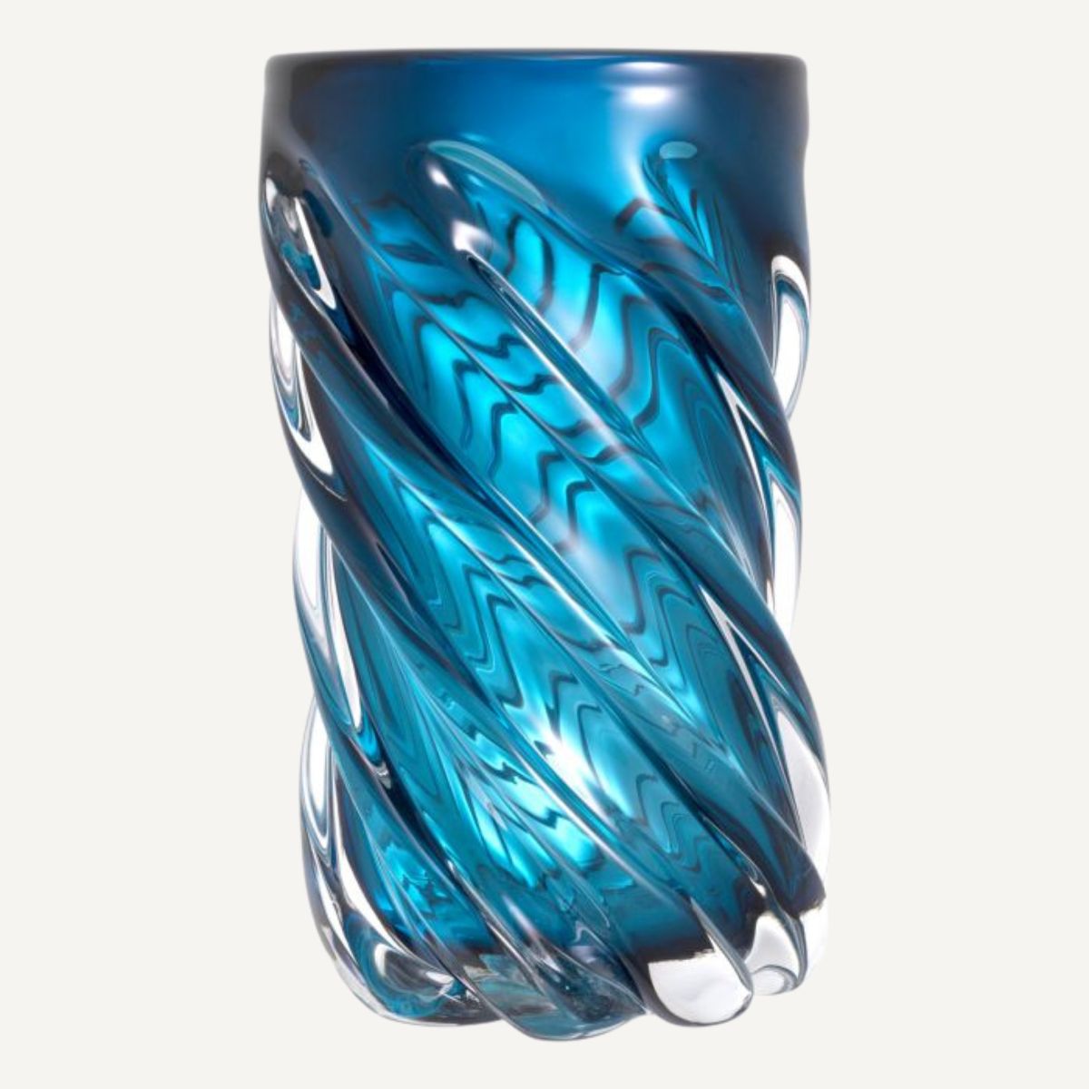 Vase en verre soufflé bleu | Eichholtz Angelito L | REMO-HOME, mobilier et décoration d'intérieur