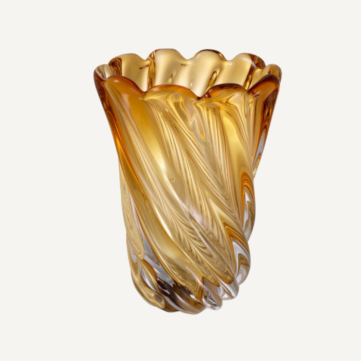 Vase en verre soufflé jaune | Eichholtz Contessa S | REMO-HOME, mobilier et décoration d'intérieur