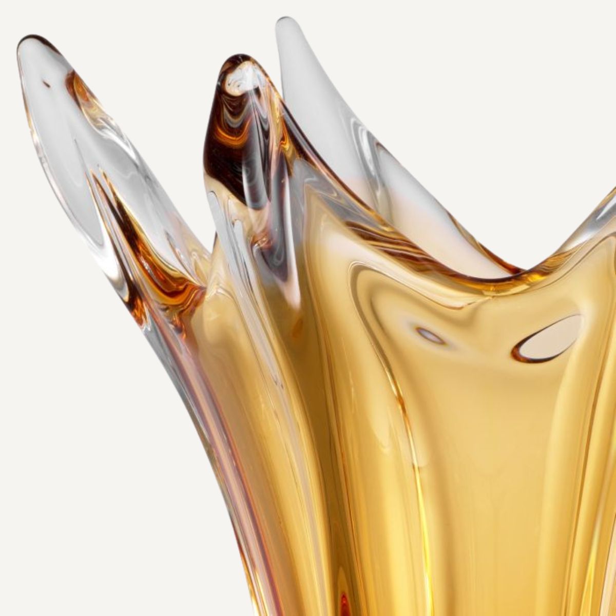 Vase en verre soufflé jaune | Eichholtz Sutter | REMO-HOME, mobilier et décoration d'intérieur