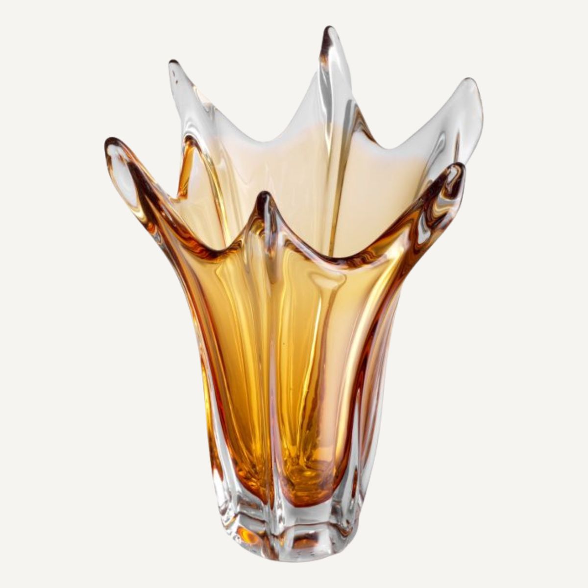 Vase en verre soufflé jaune | Eichholtz Sutter | REMO-HOME, mobilier et décoration d'intérieur