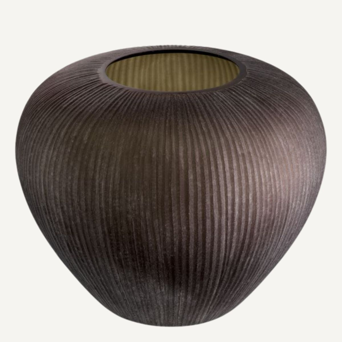Vase en verre soufflé marron foncé | Eichholtz Bayly | REMO-HOME, mobilier et décoration d'intérieur