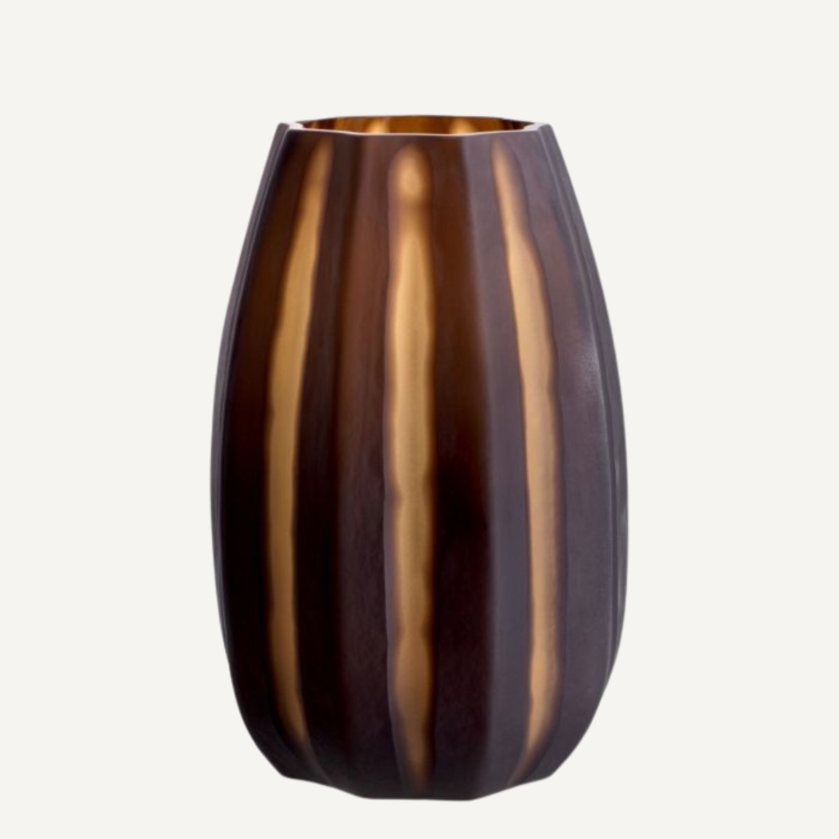 Vase en verre soufflé marron foncé | Eichholtz Tiara S | REMO-HOME, mobilier et décoration d'intérieur