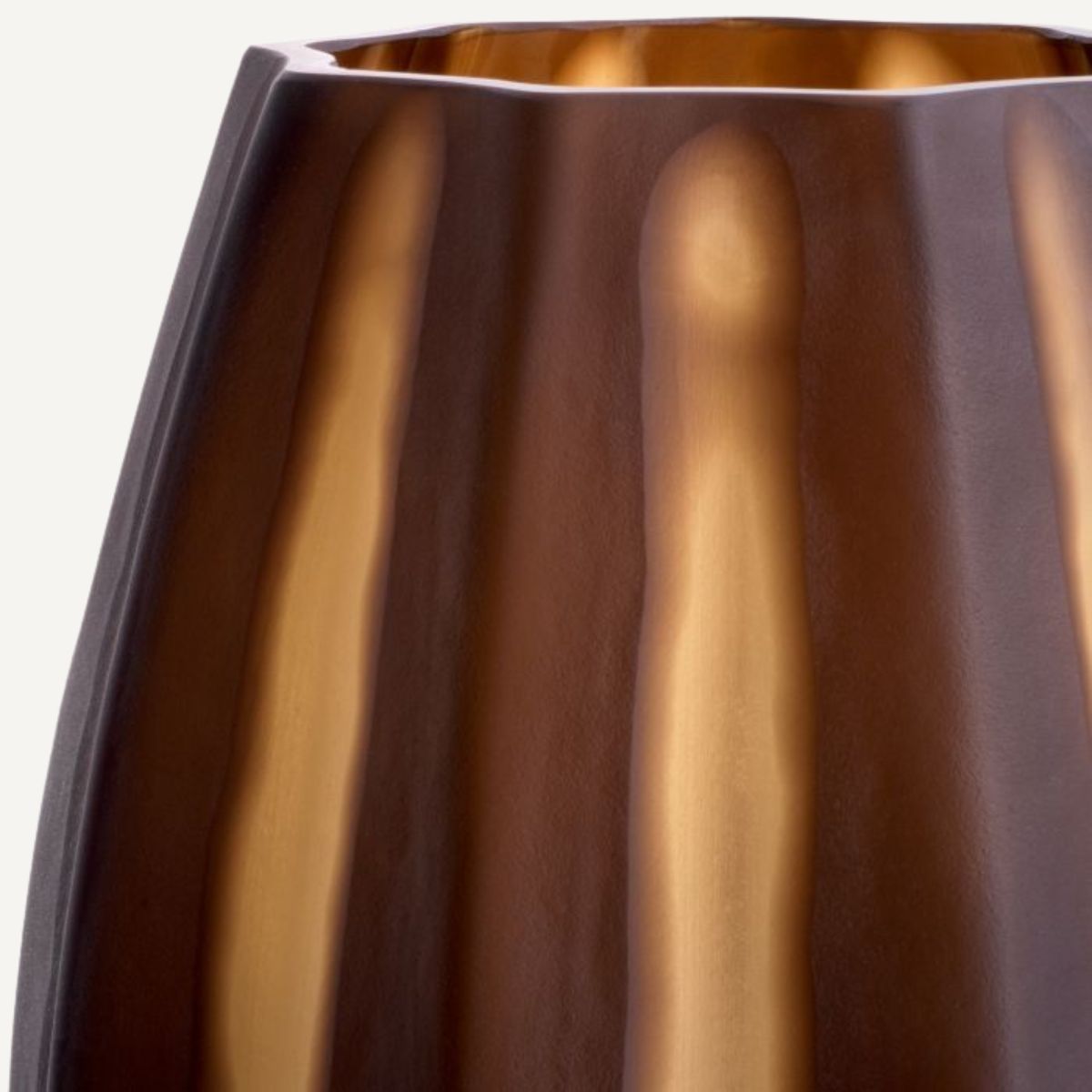 Vase en verre soufflé marron foncé | Eichholtz Tiara S | REMO-HOME, mobilier et décoration d'intérieur