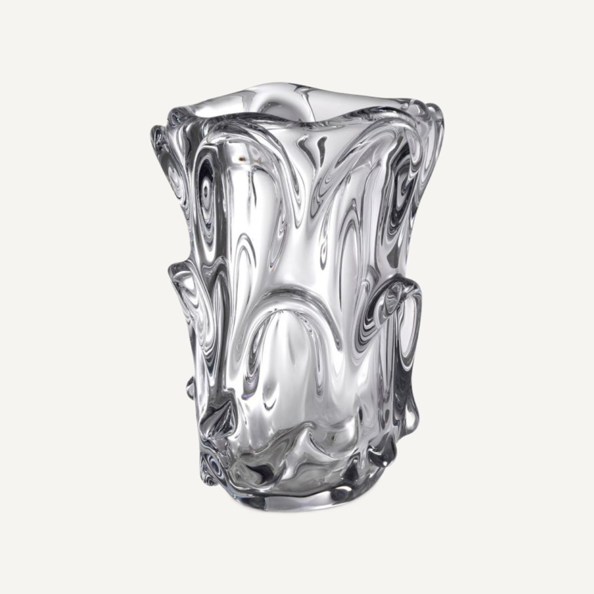 Vase en verre soufflé transparent | Eichholtz Aila L | REMO-HOME, mobilier et décoration d'intérieur