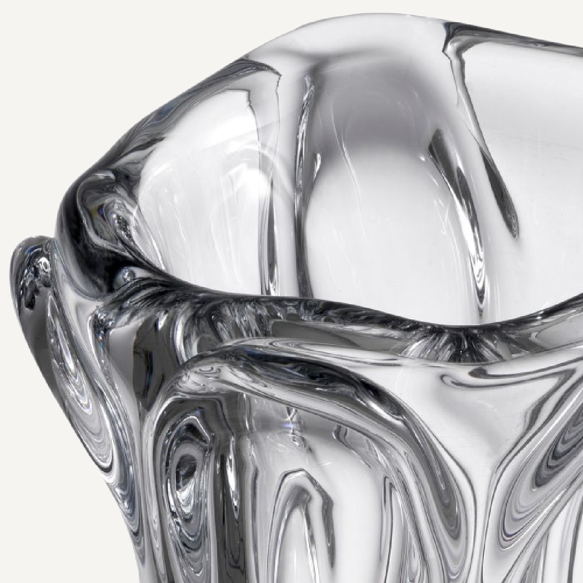 Vase en verre soufflé transparent | Eichholtz Aila L | REMO-HOME, mobilier et décoration d'intérieur