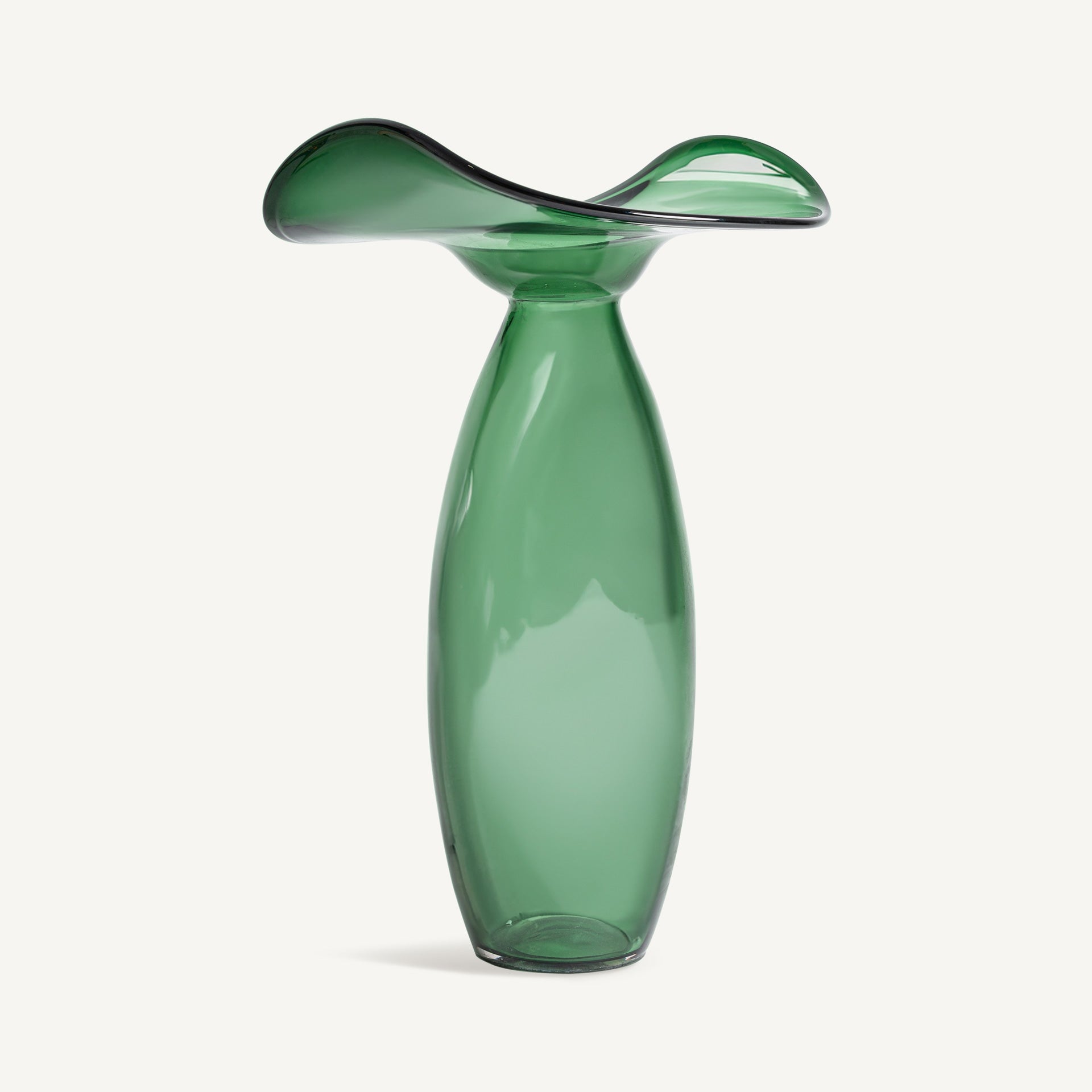 Vase en verre vert translucide 55cm | VICAL Akari | REMO-HOME, mobilier design et décoration d'intérieur