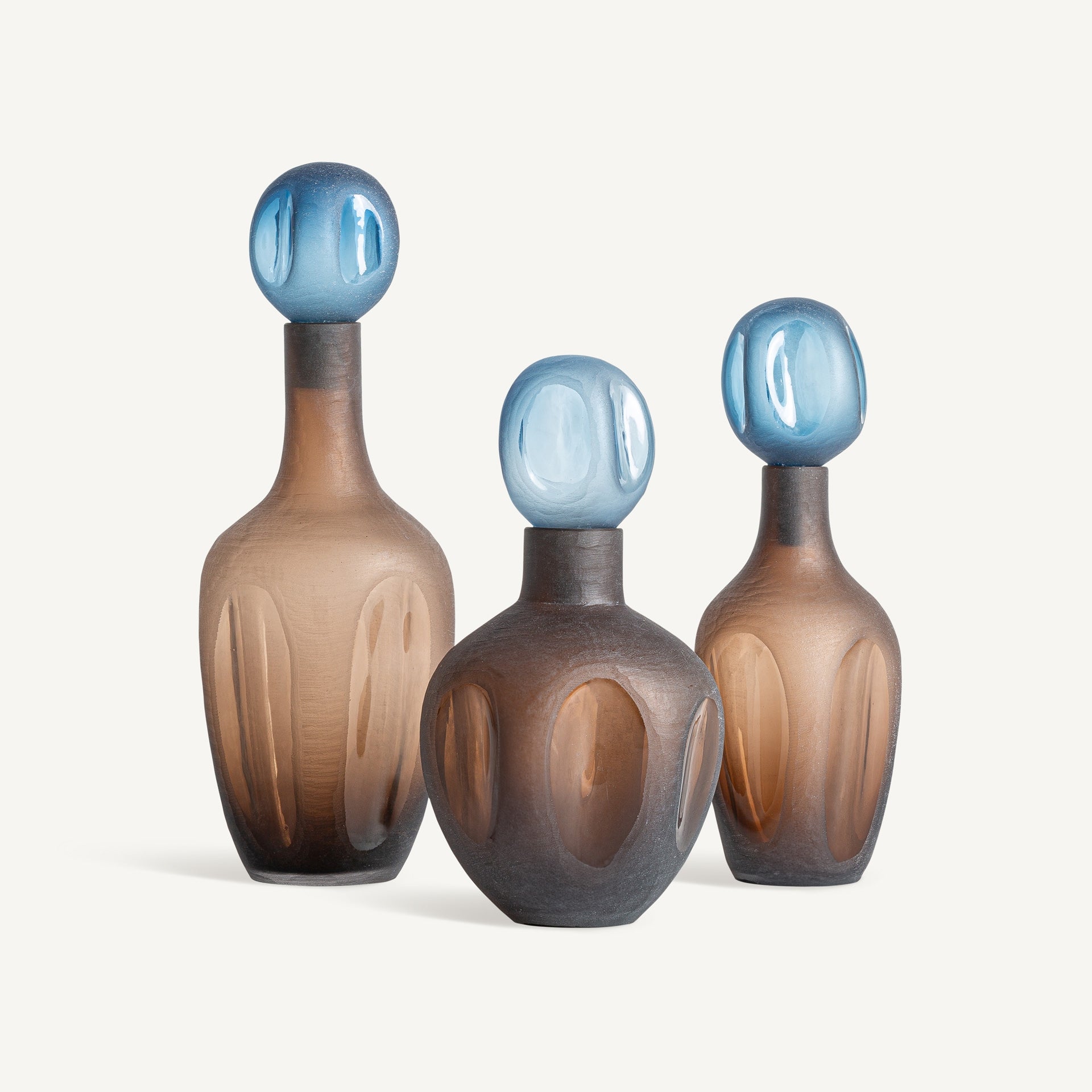 Vase verre marron 43cm | VICAL Mei | REMO-HOME, mobilier design et décoration d'intérieur